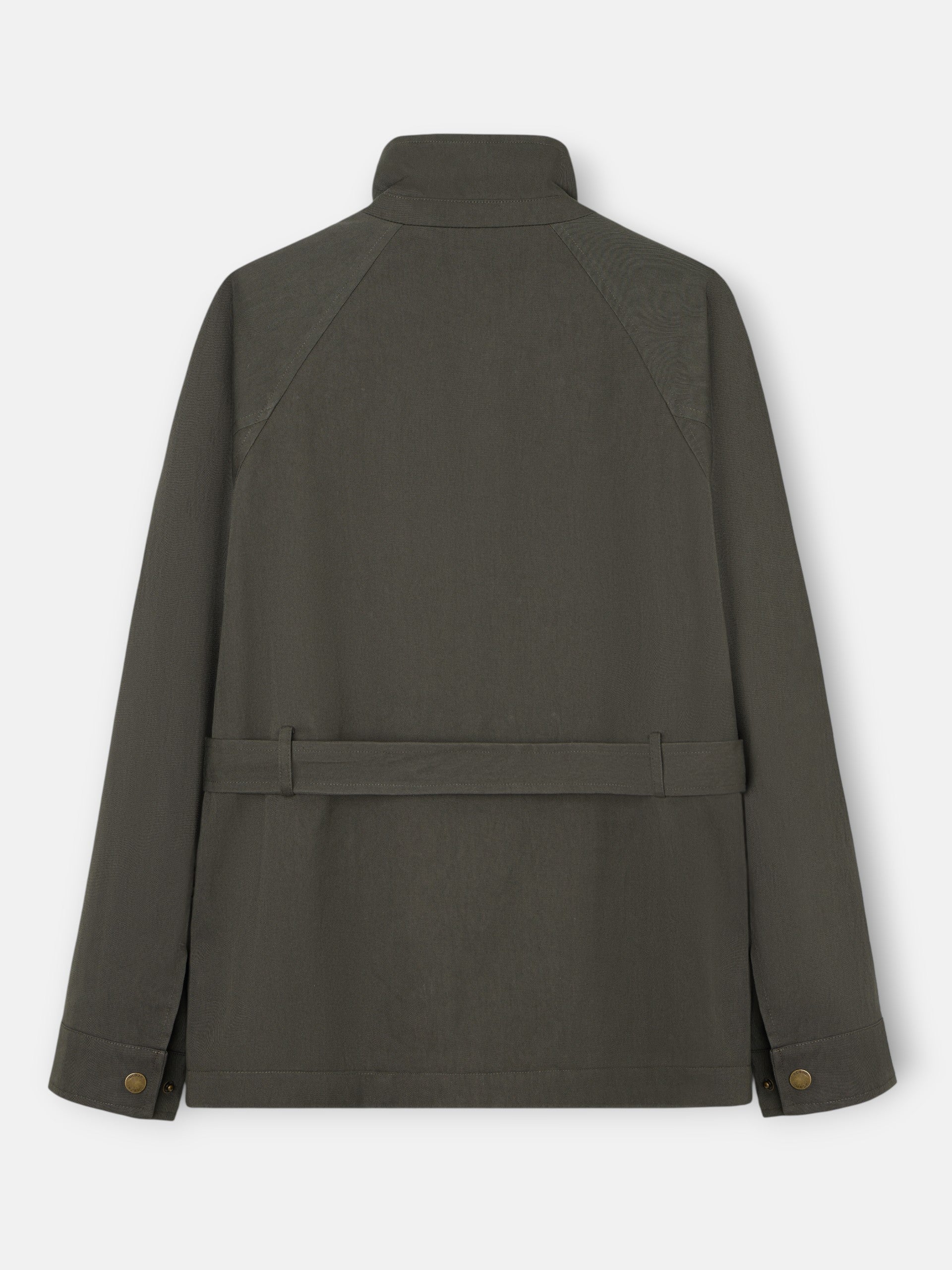 Chaqueta casual cinturon verde