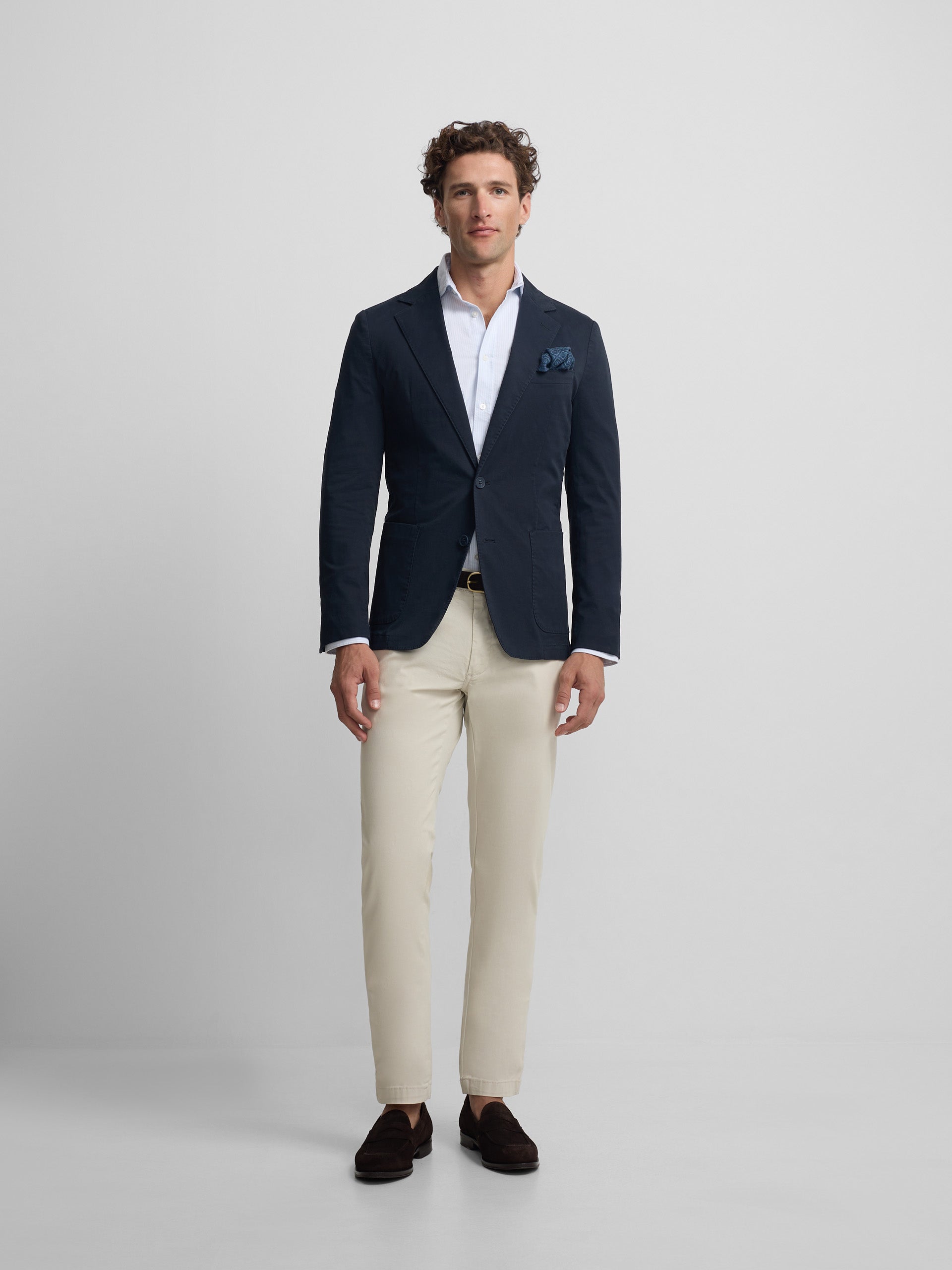 Americana casual azul marino