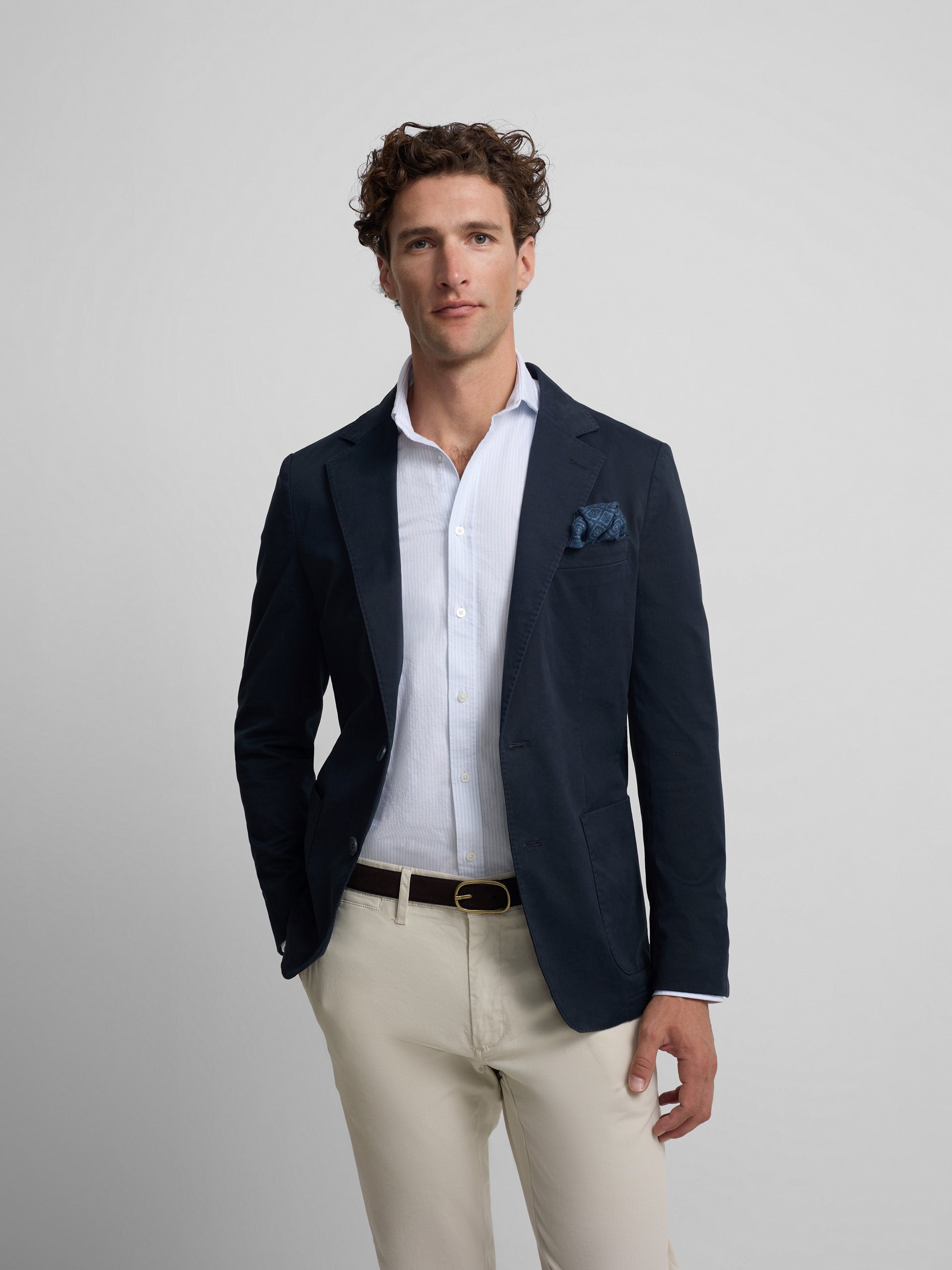 Americana casual azul marino