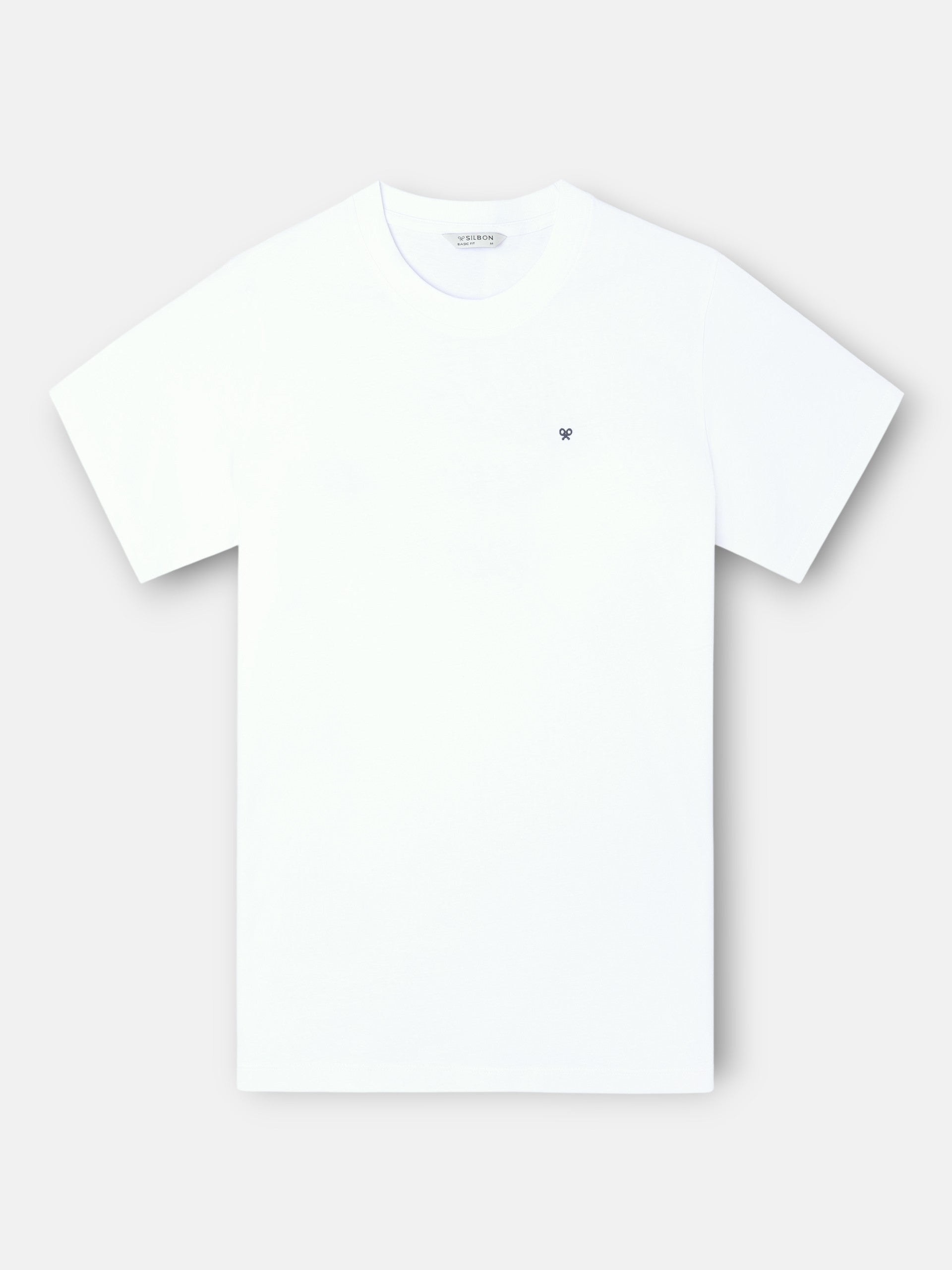 T-shirt Silbon happiest blanc