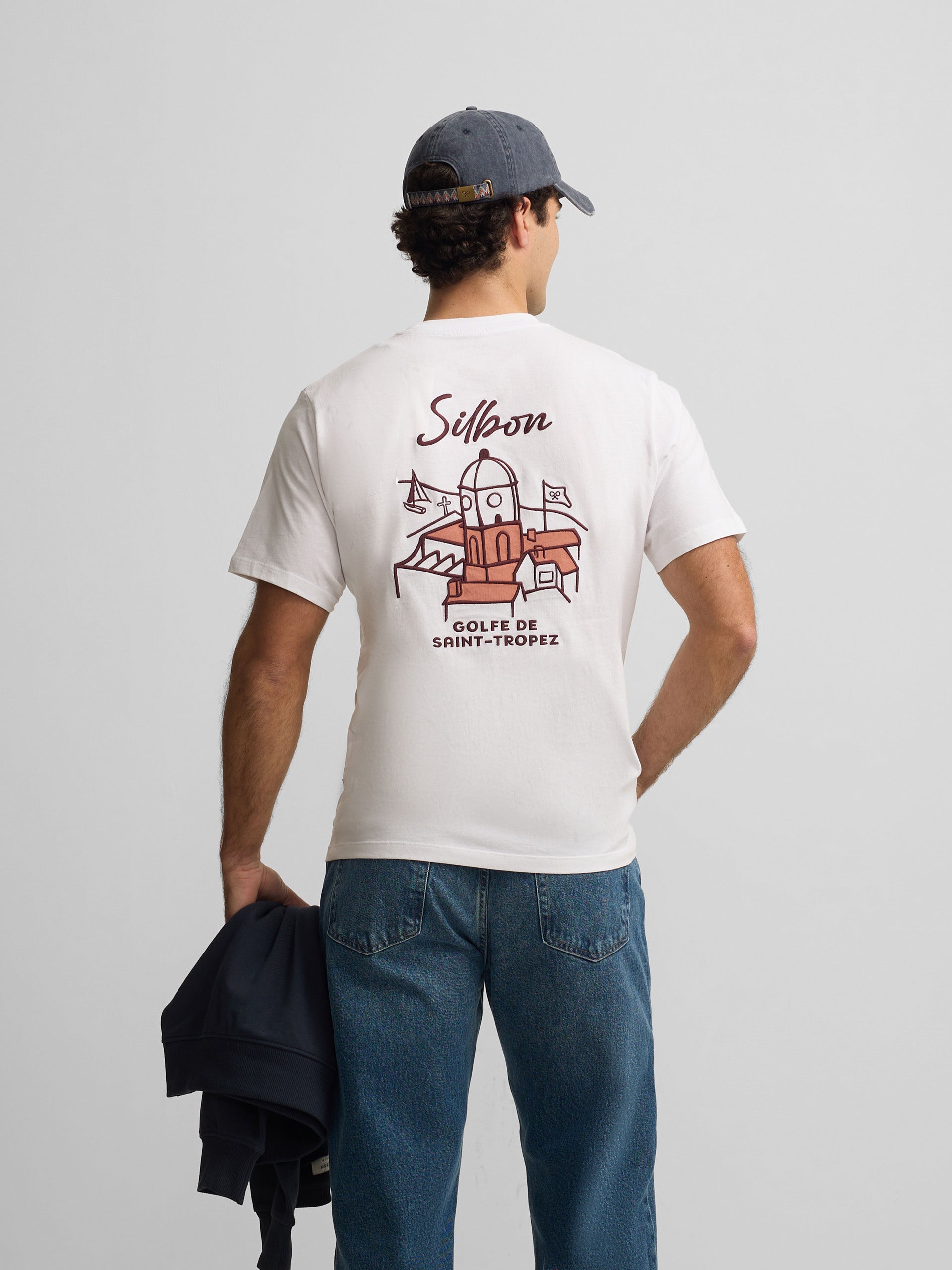 T-shirt Golf de Saint-Tropez blanc