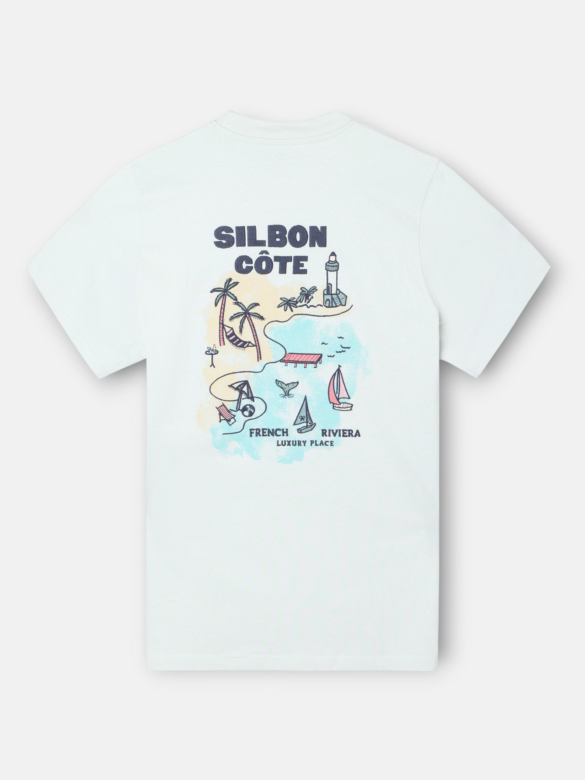 Camiseta Silbon cote aguamarina