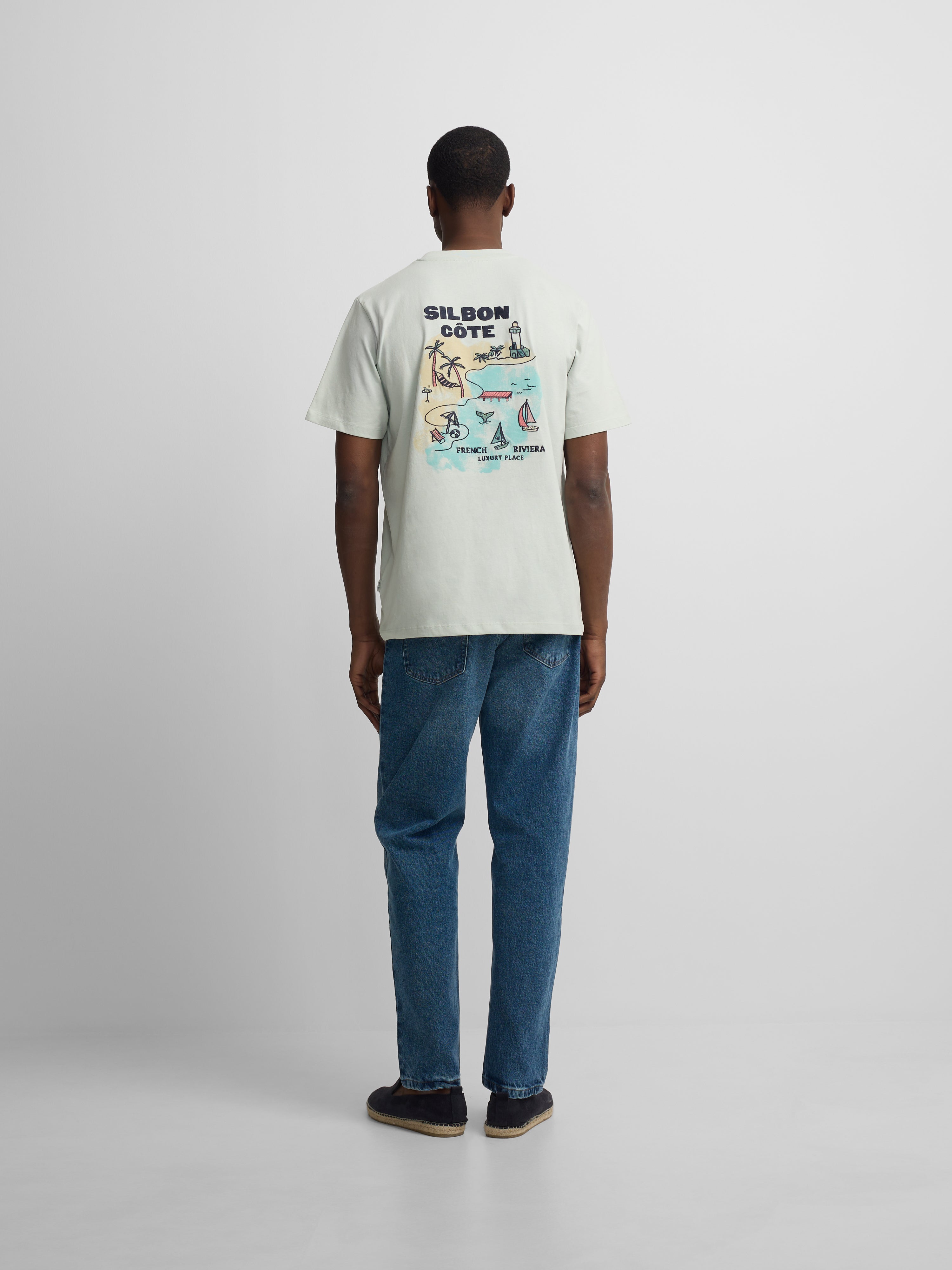 Camiseta Silbon cote aguamarina