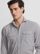 Camisa bolsillos cuadros cruise azul marino