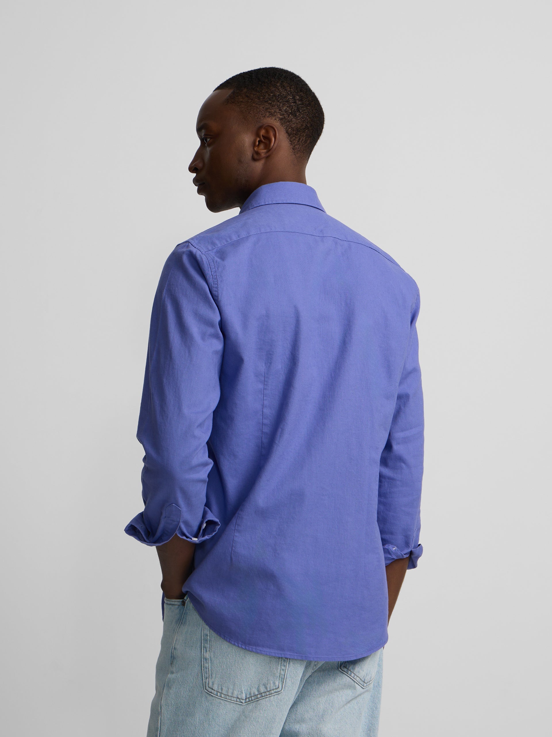 Camisa sport summer lino azul