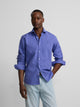 Camisa sport summer lino azul
