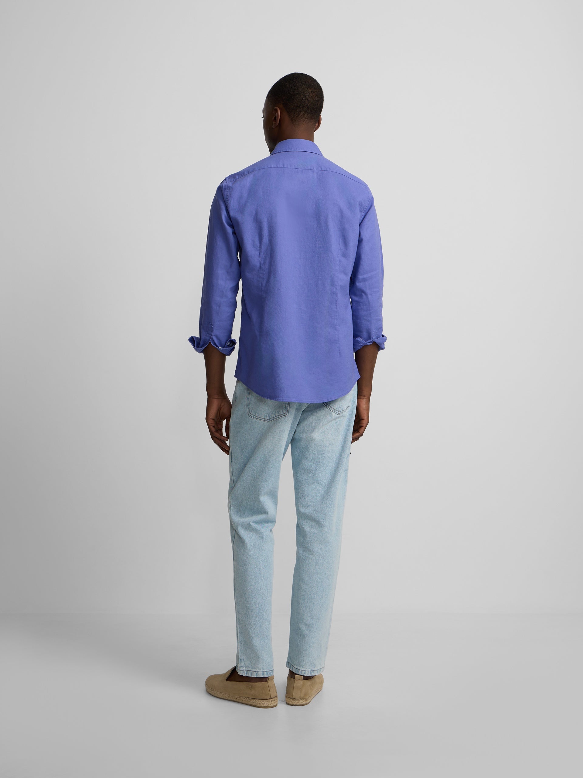 Camisa sport summer lino azul