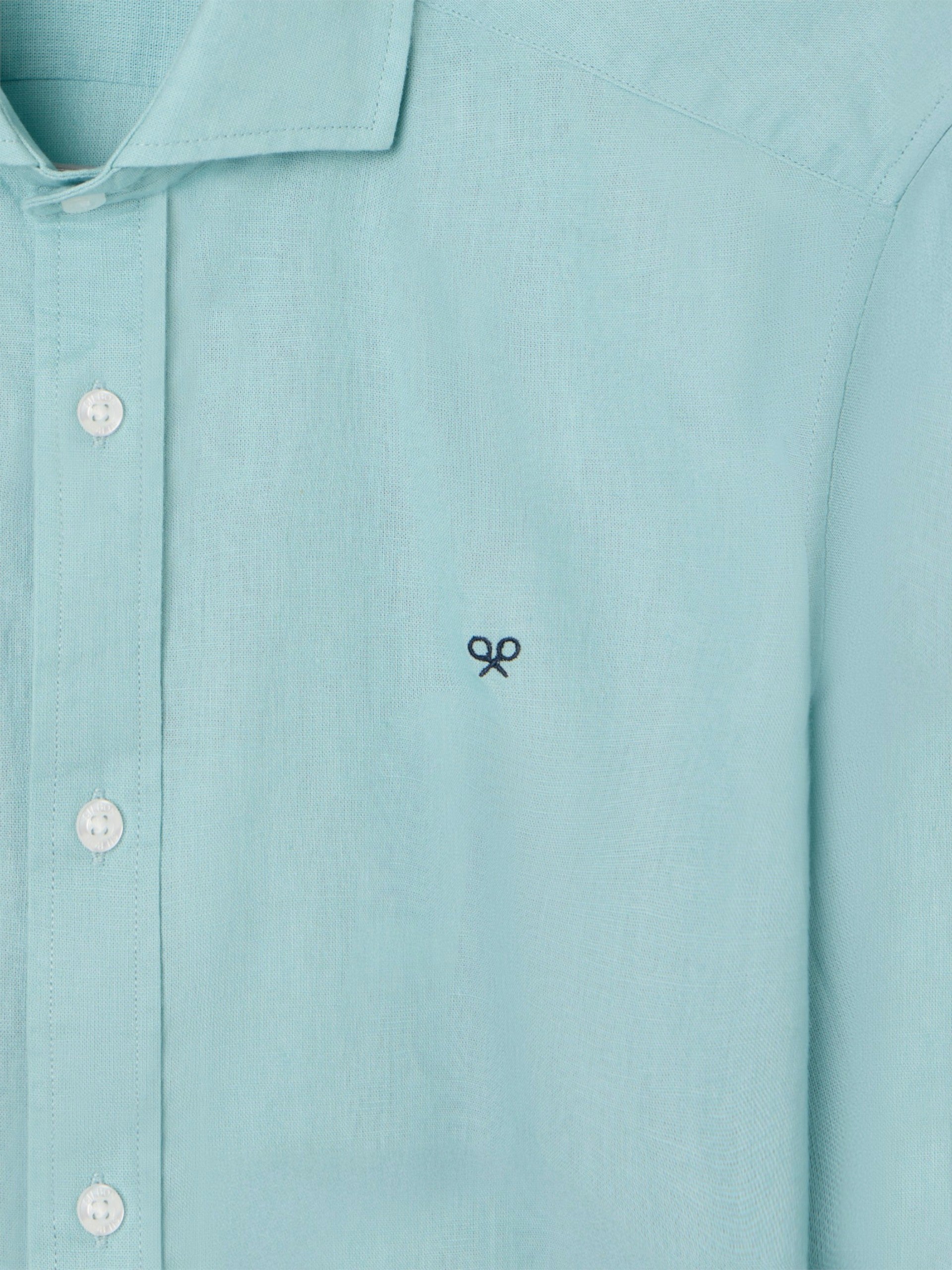 Camisa sport summer lino aguamarina