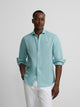 Camisa sport summer lino aguamarina