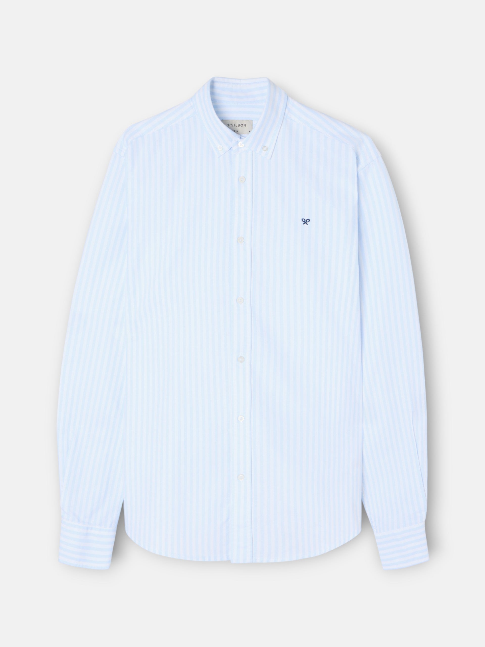 Camisa sport oxford raya media celeste
