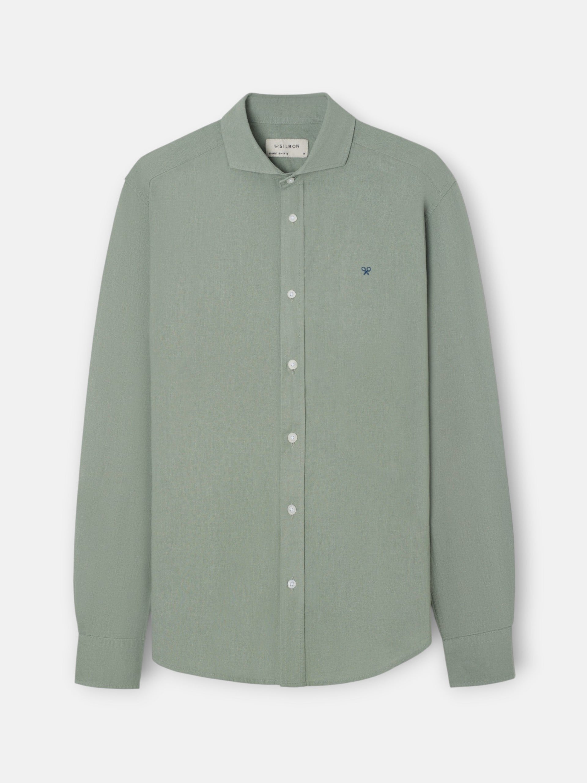 Camisa sport lino green