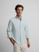 Camisa sport oxford verde claro