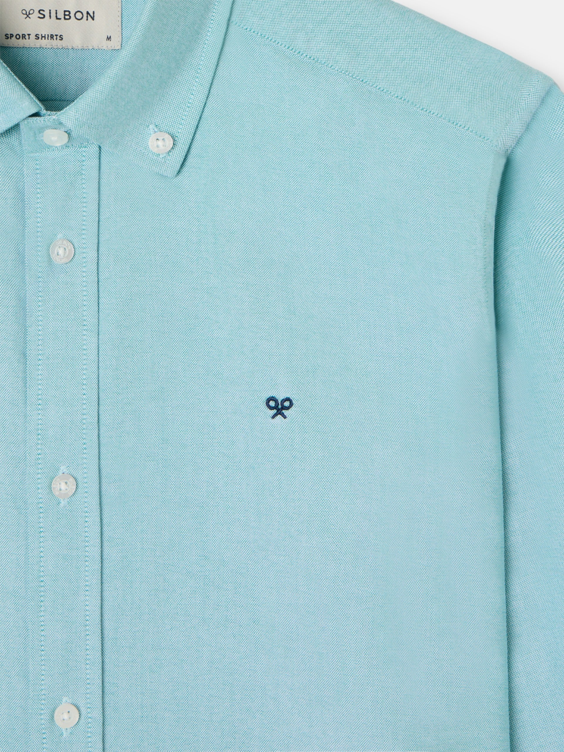 Camisa sport oxford verde medio