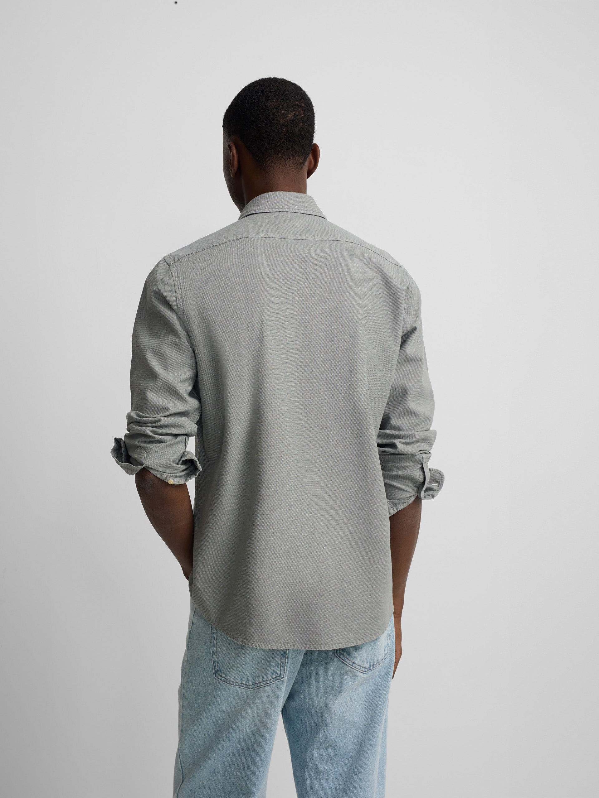 Camisa sport estrutura logótipo verde médio