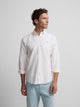 Camisa sport oxford rayas amarilla