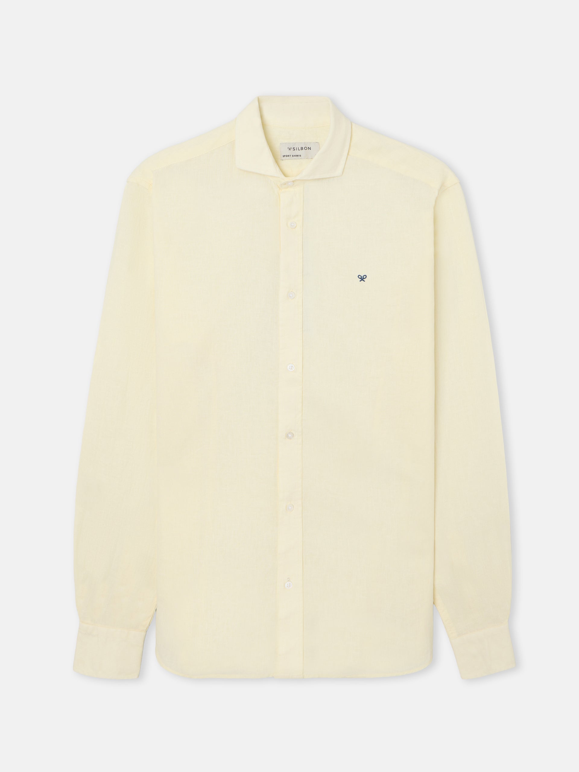 Camisa sport lino amarillo