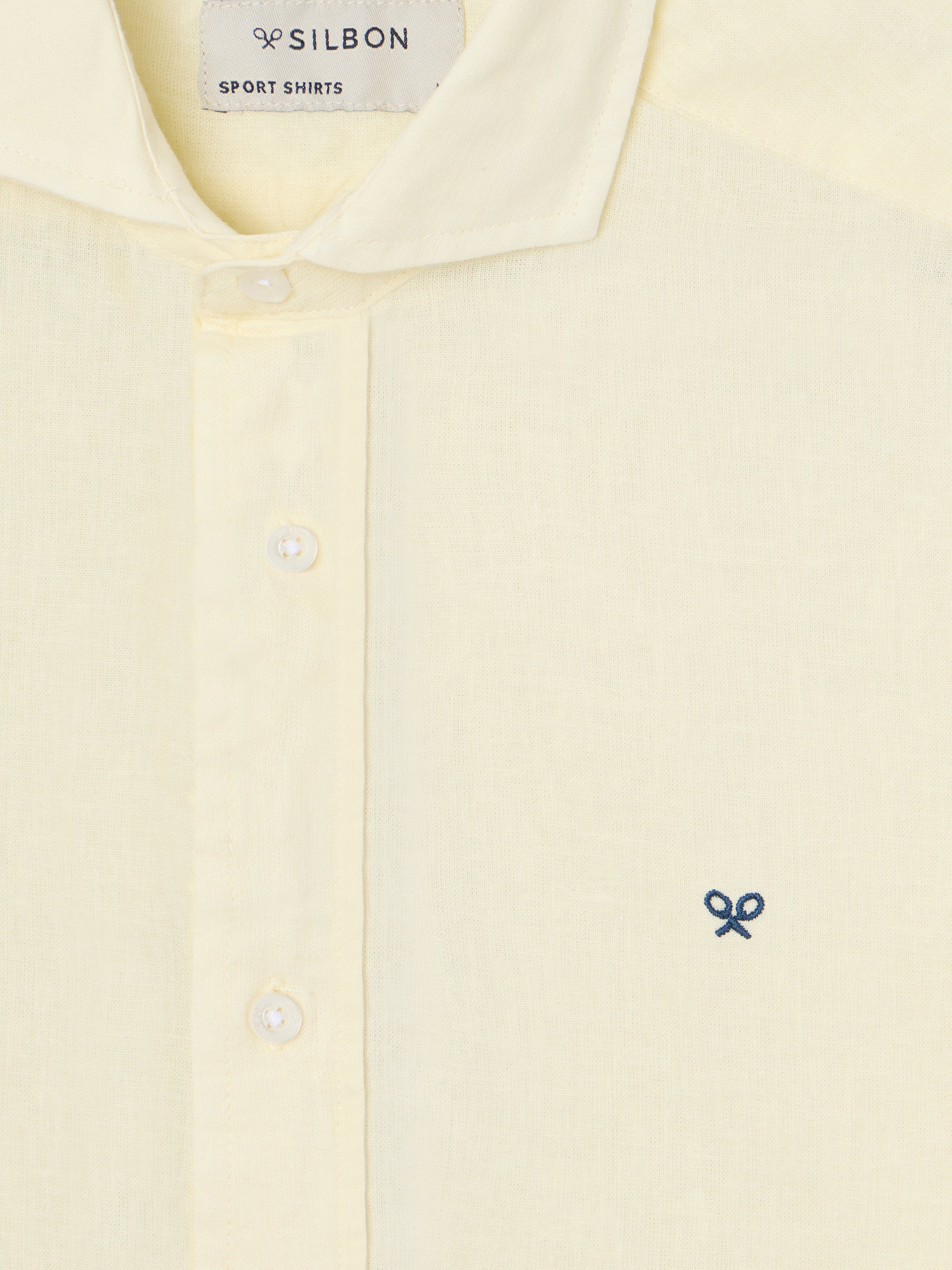 Camisa sport lino amarillo