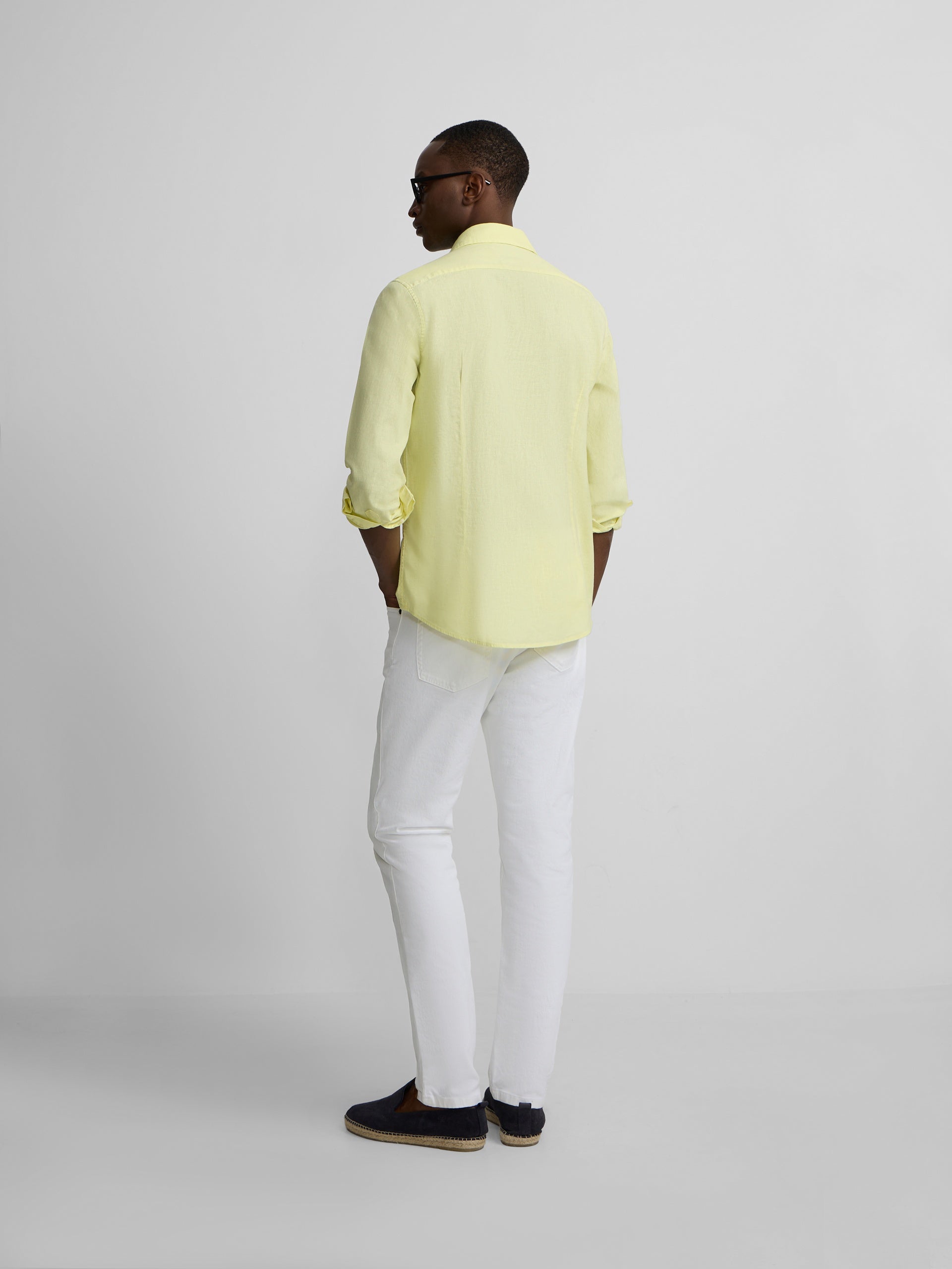 Camisa sport summer lino amarillo