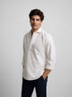 Polera sport oxford rayas amarillas