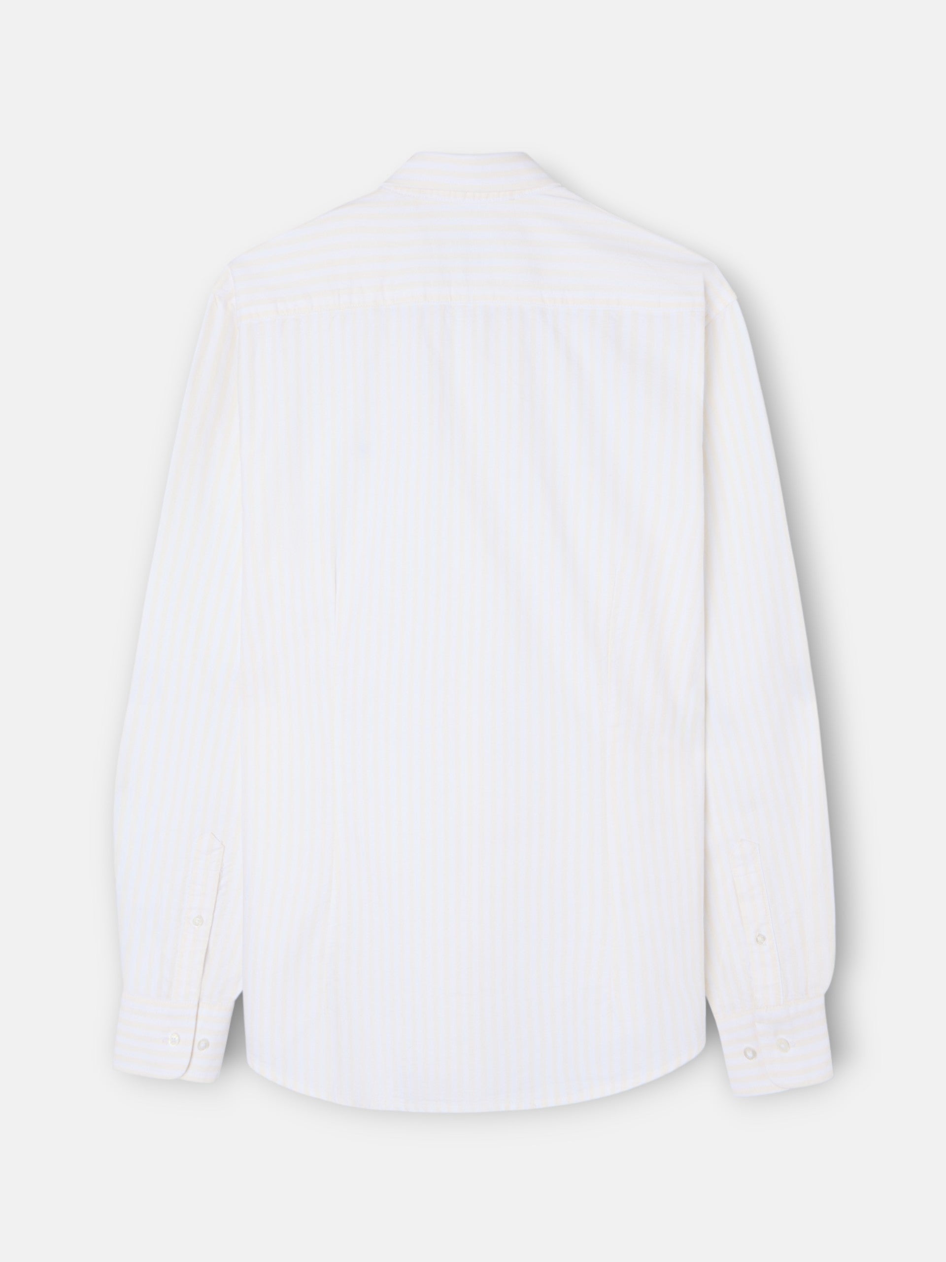 Camisa sport oxford raya media amarilla