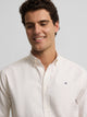 Camisa sport oxford raya media amarilla