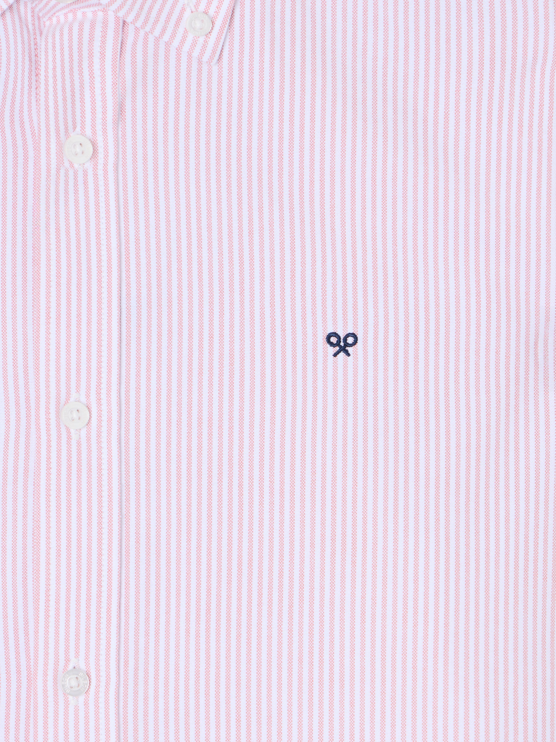 Camisa sport oxford rayas coral