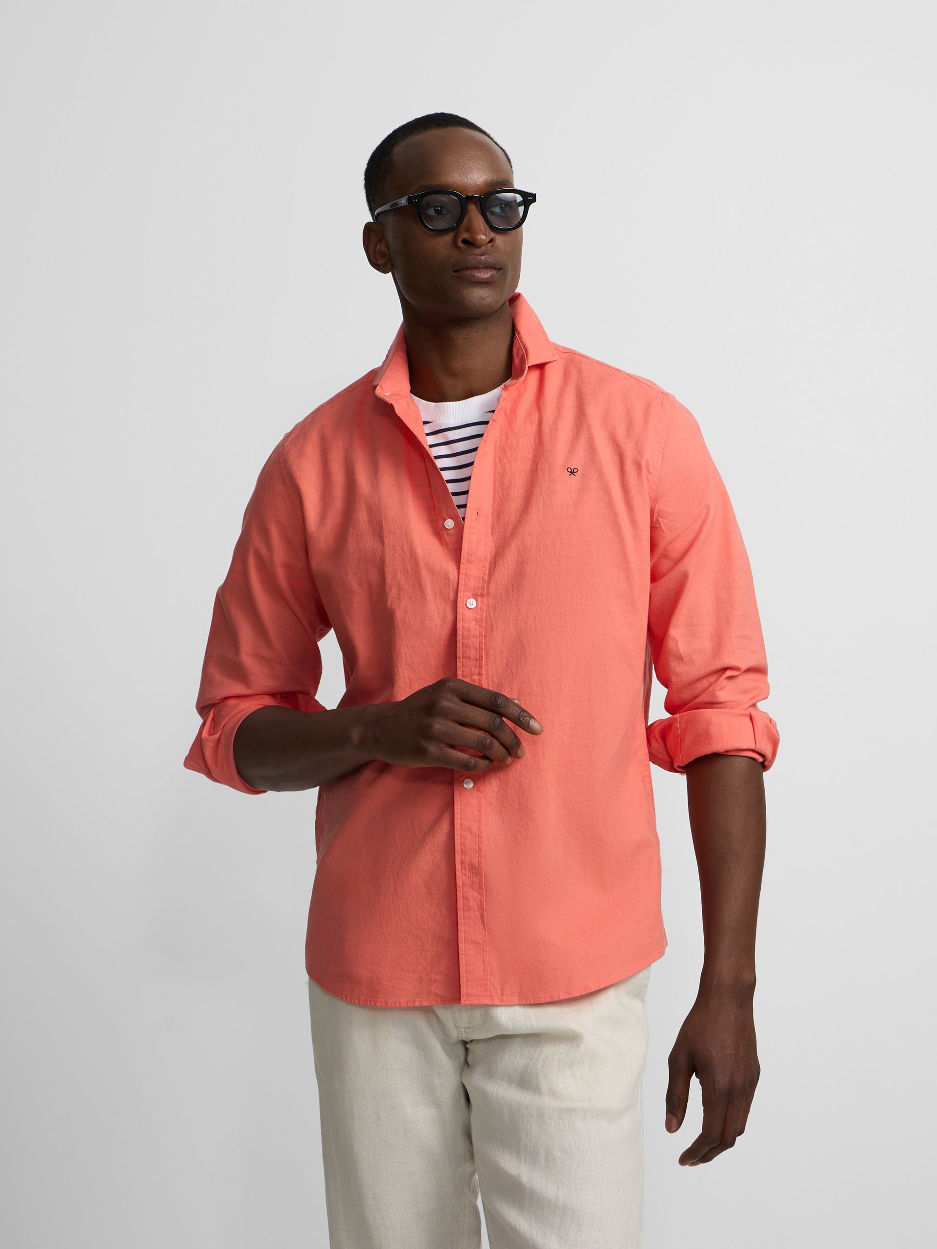 Camisa sport summer lino coral