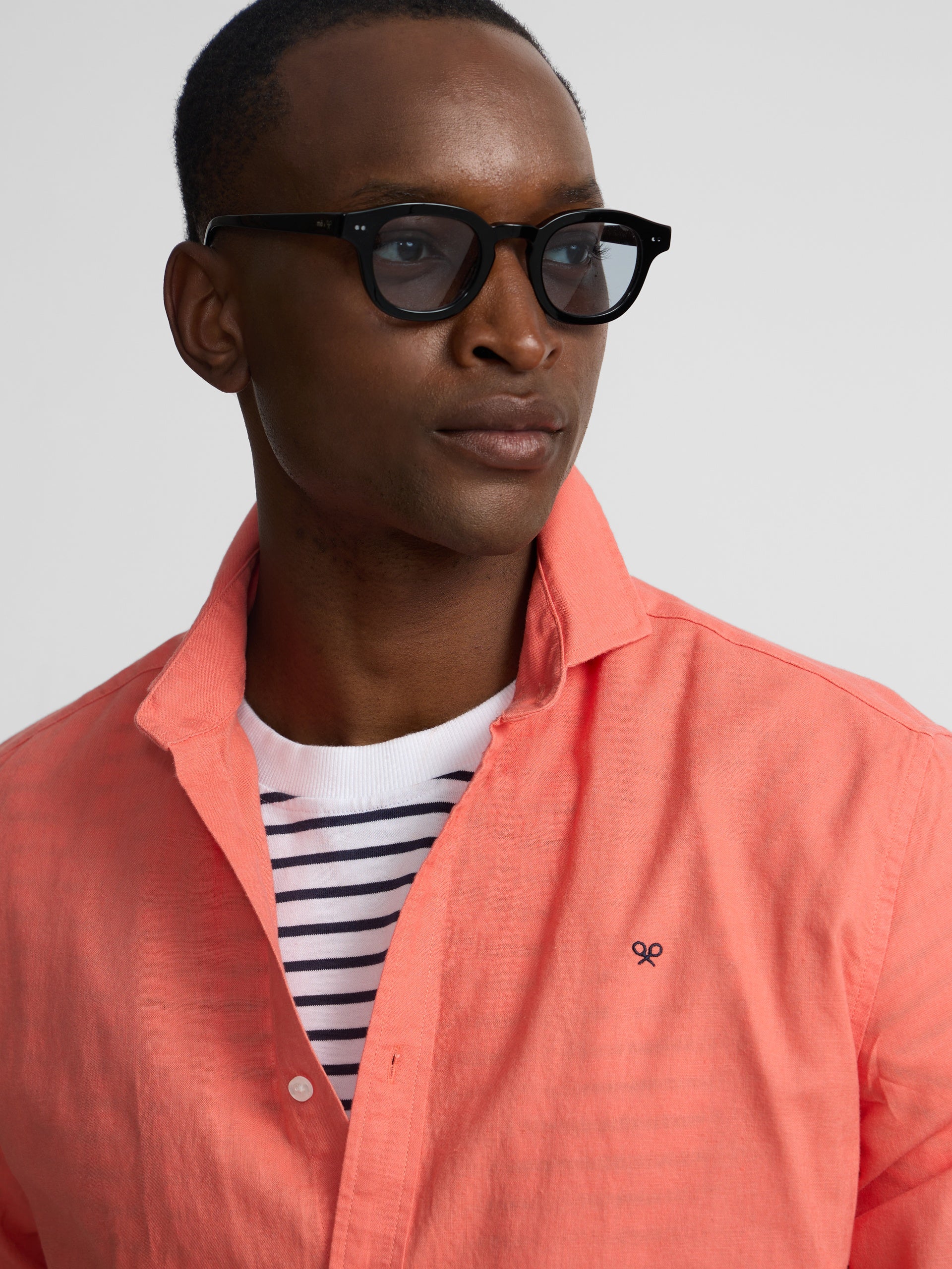 Camisa sport summer lino coral