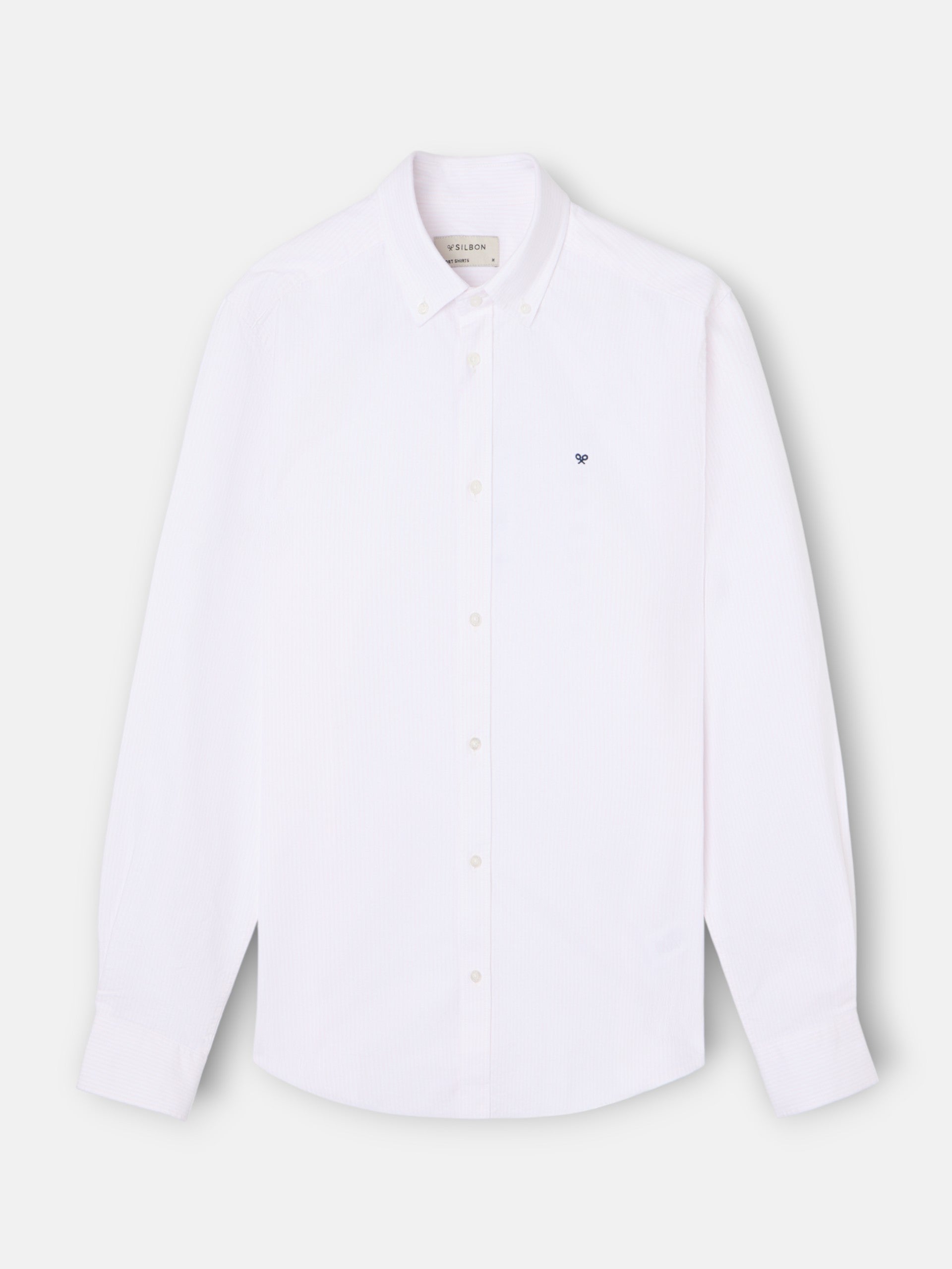 Camisa sport oxford rayas rosa