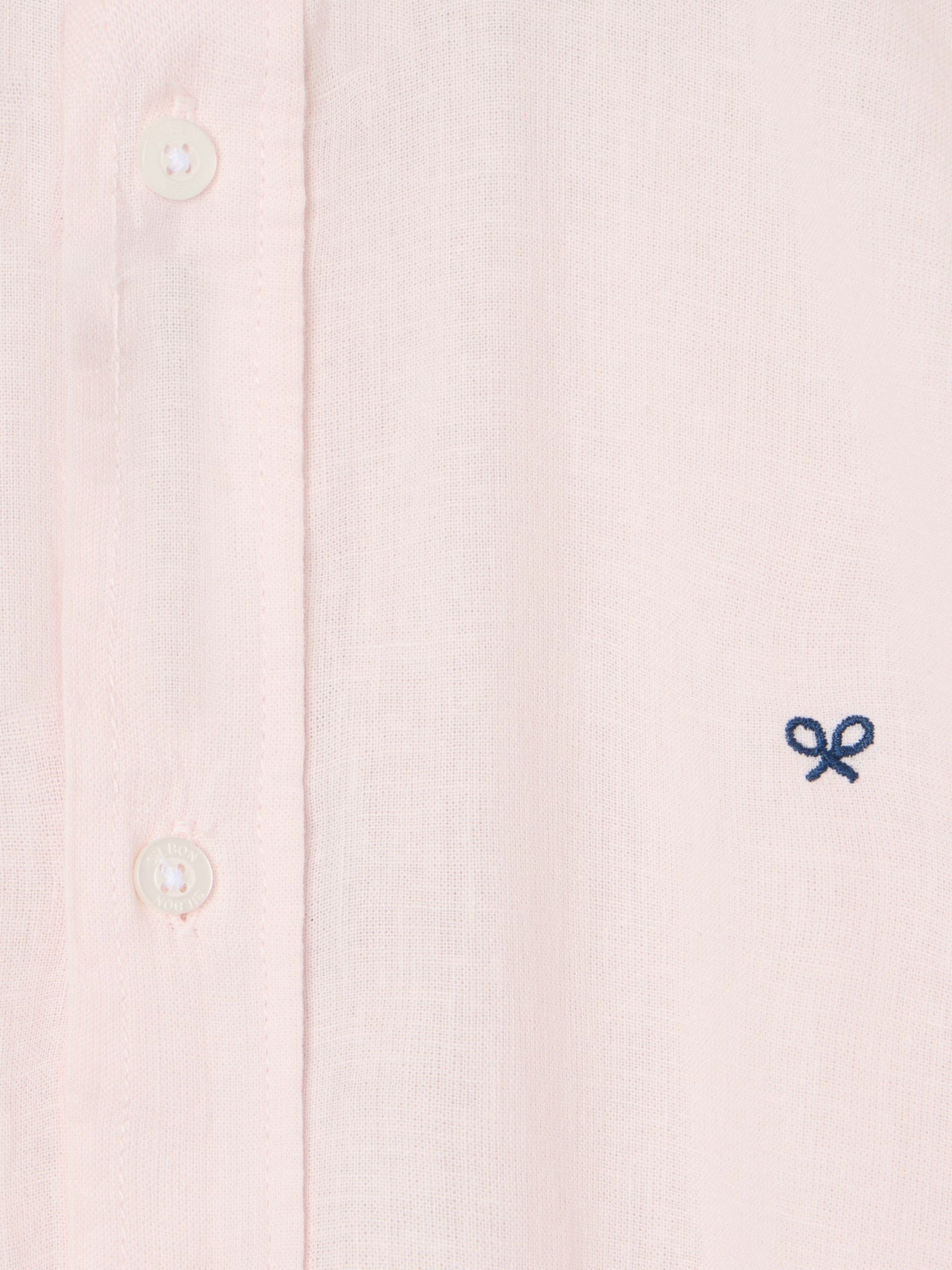 Chemise sport en lin rose