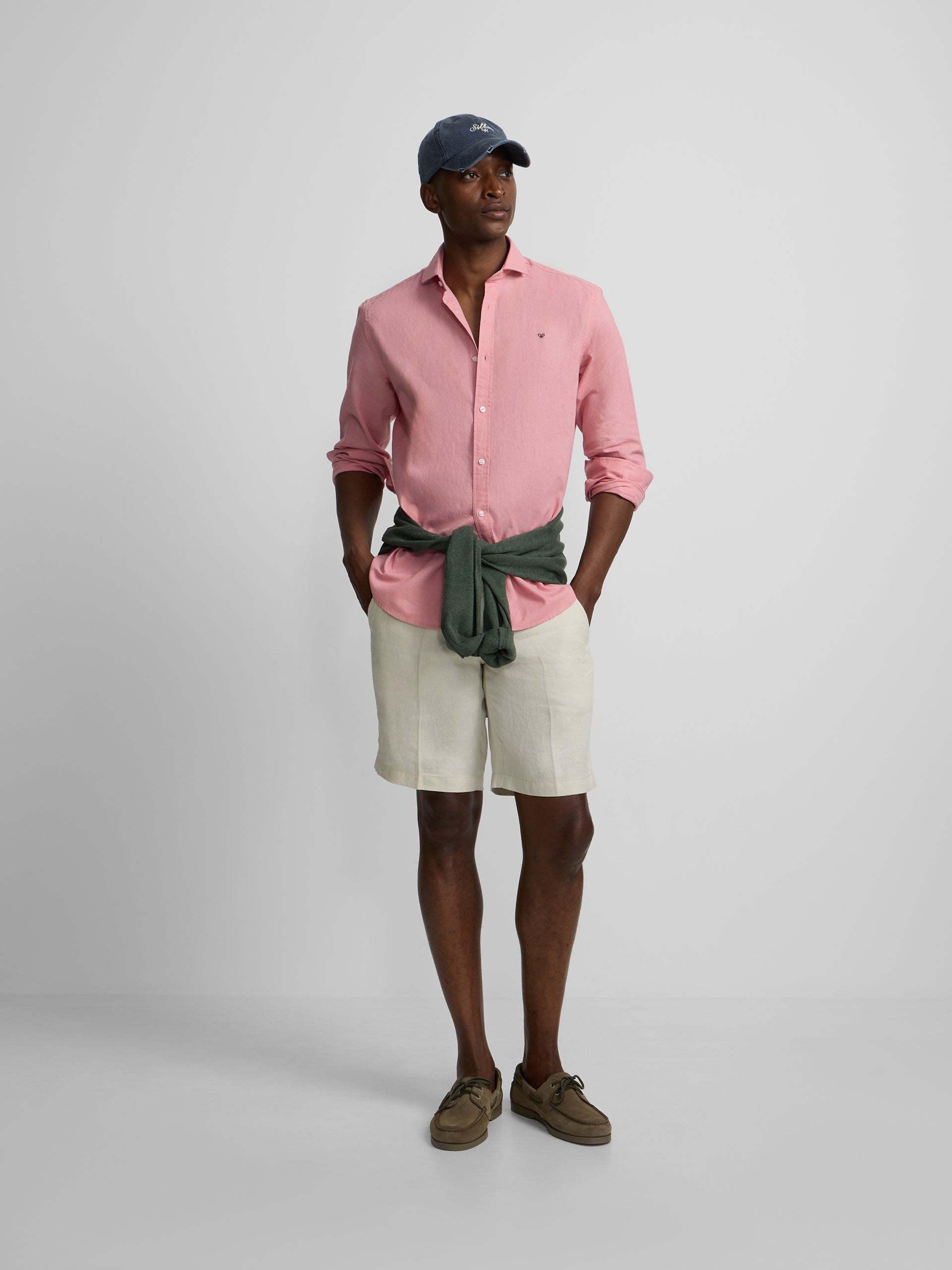 Camisa sport summer lino rosa