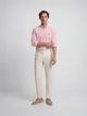 Stone pleated sport chino trousers