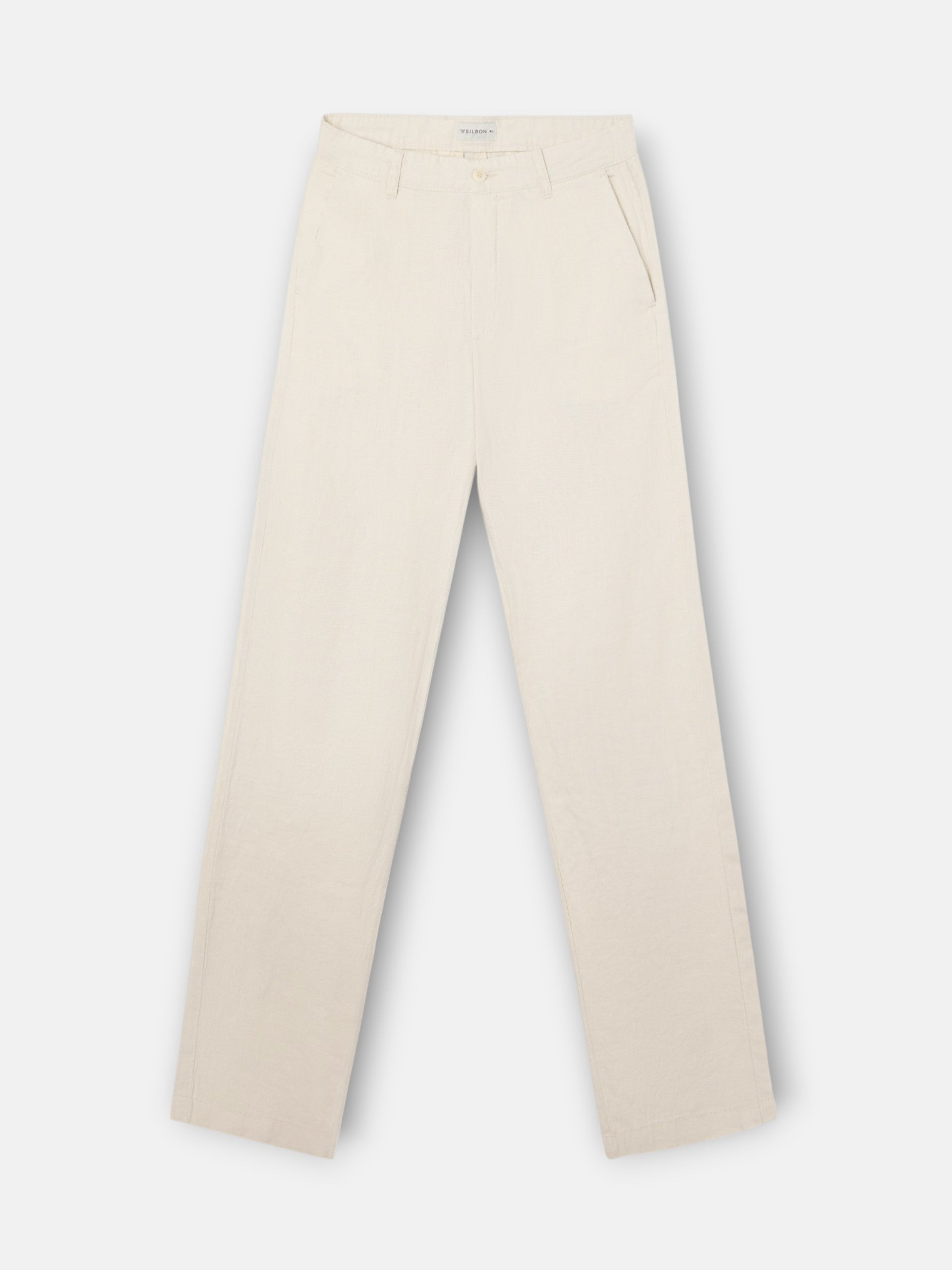 Pantalon sport chino lino beige