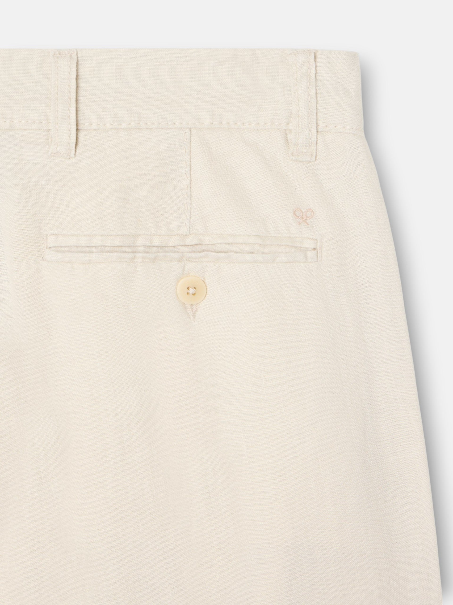 Pantalon sport chino lino beige