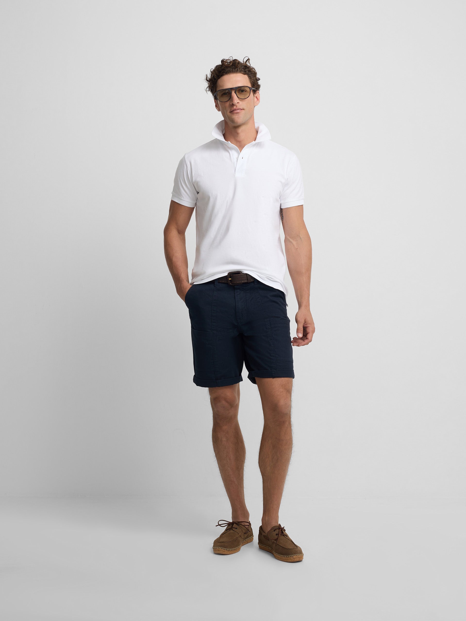 Polo desportivo branco
