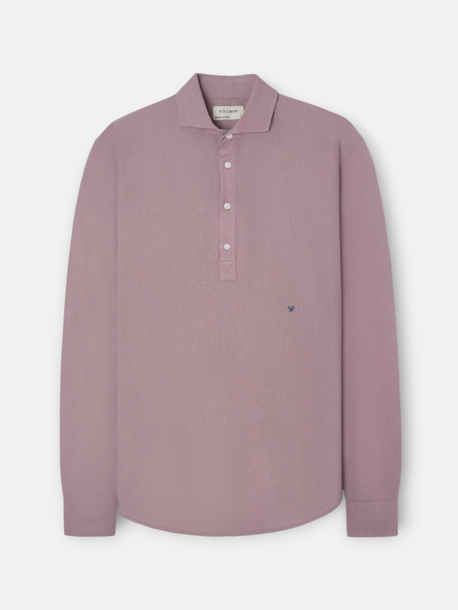 Polera sport lino burdeos