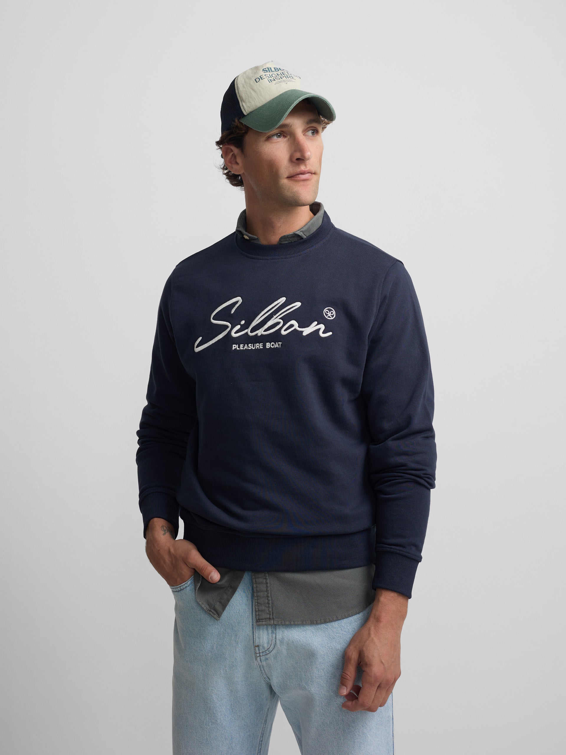Sweatshirt pleasure azul-marinho