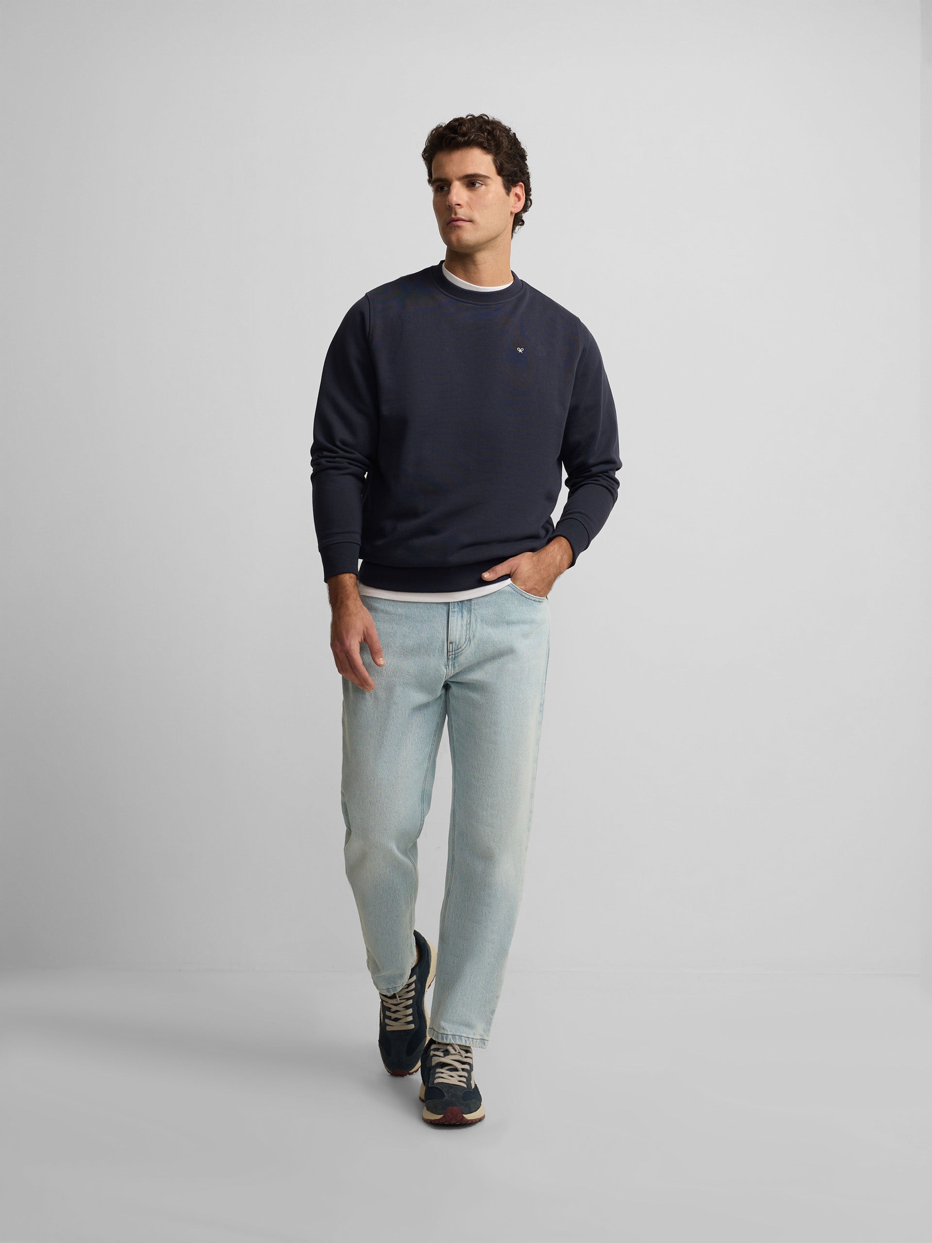 Navy blue Saint Tropez club sweatshirt