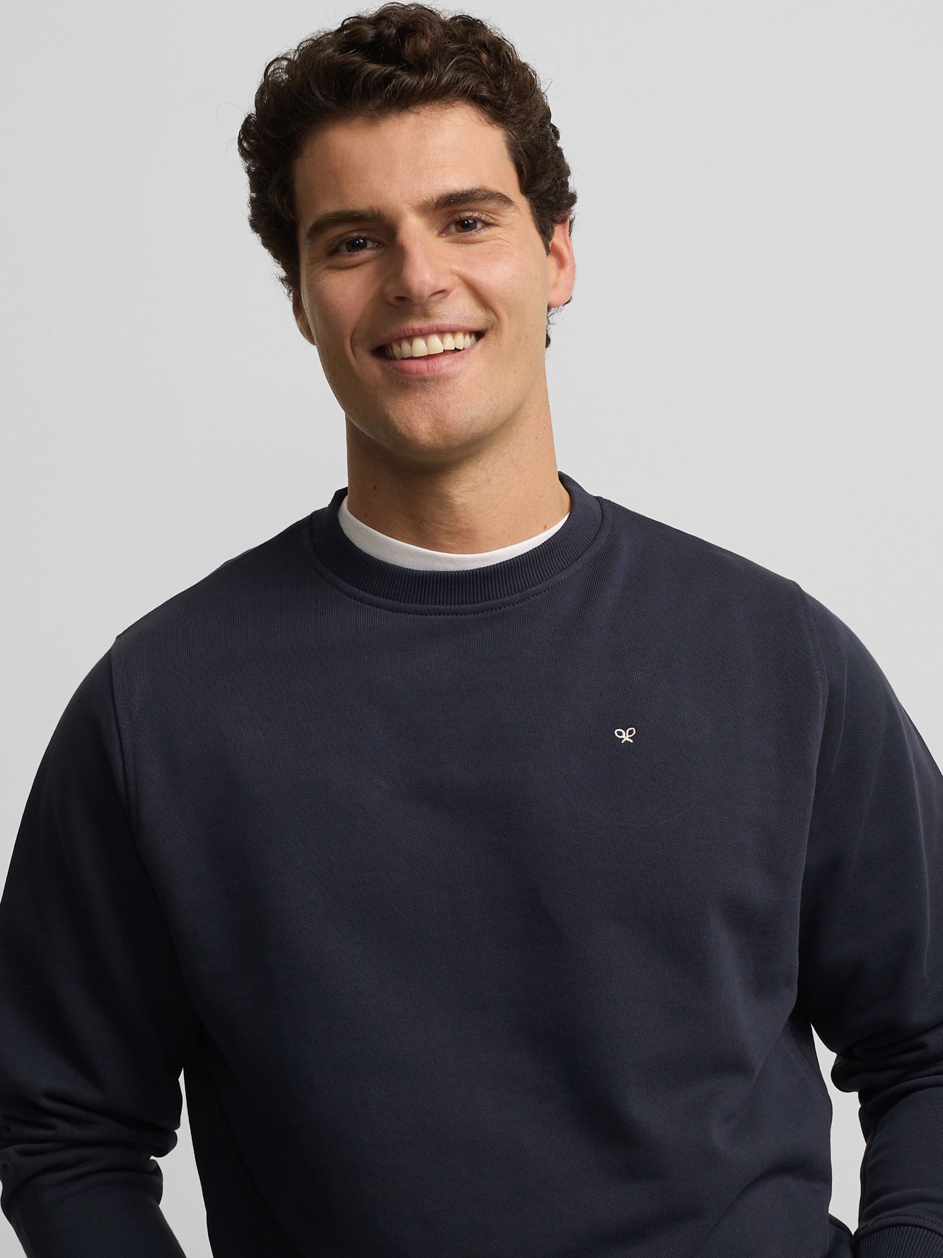 Navy blue Saint Tropez club sweatshirt