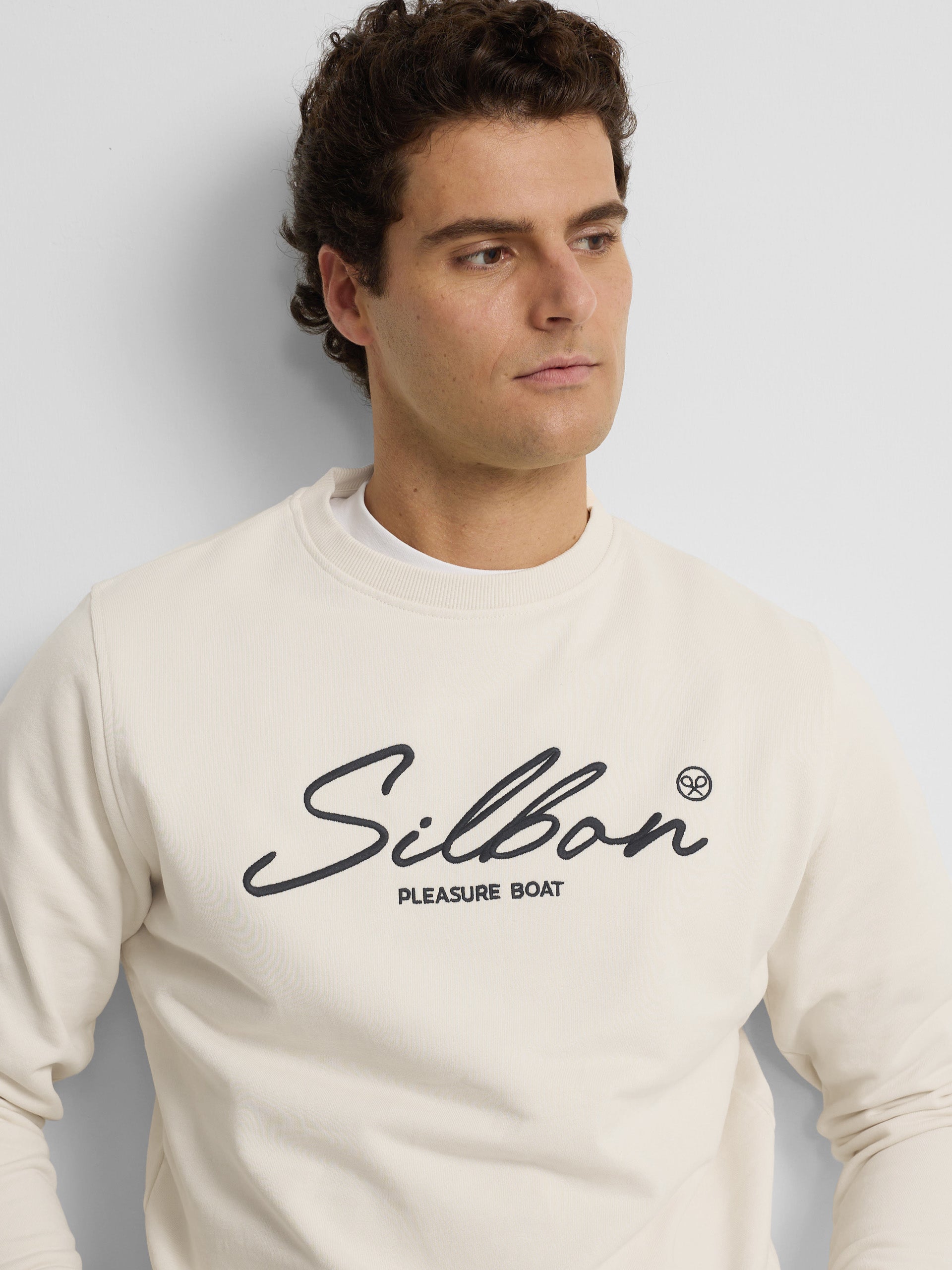 Sweat-shirt plaisir crème