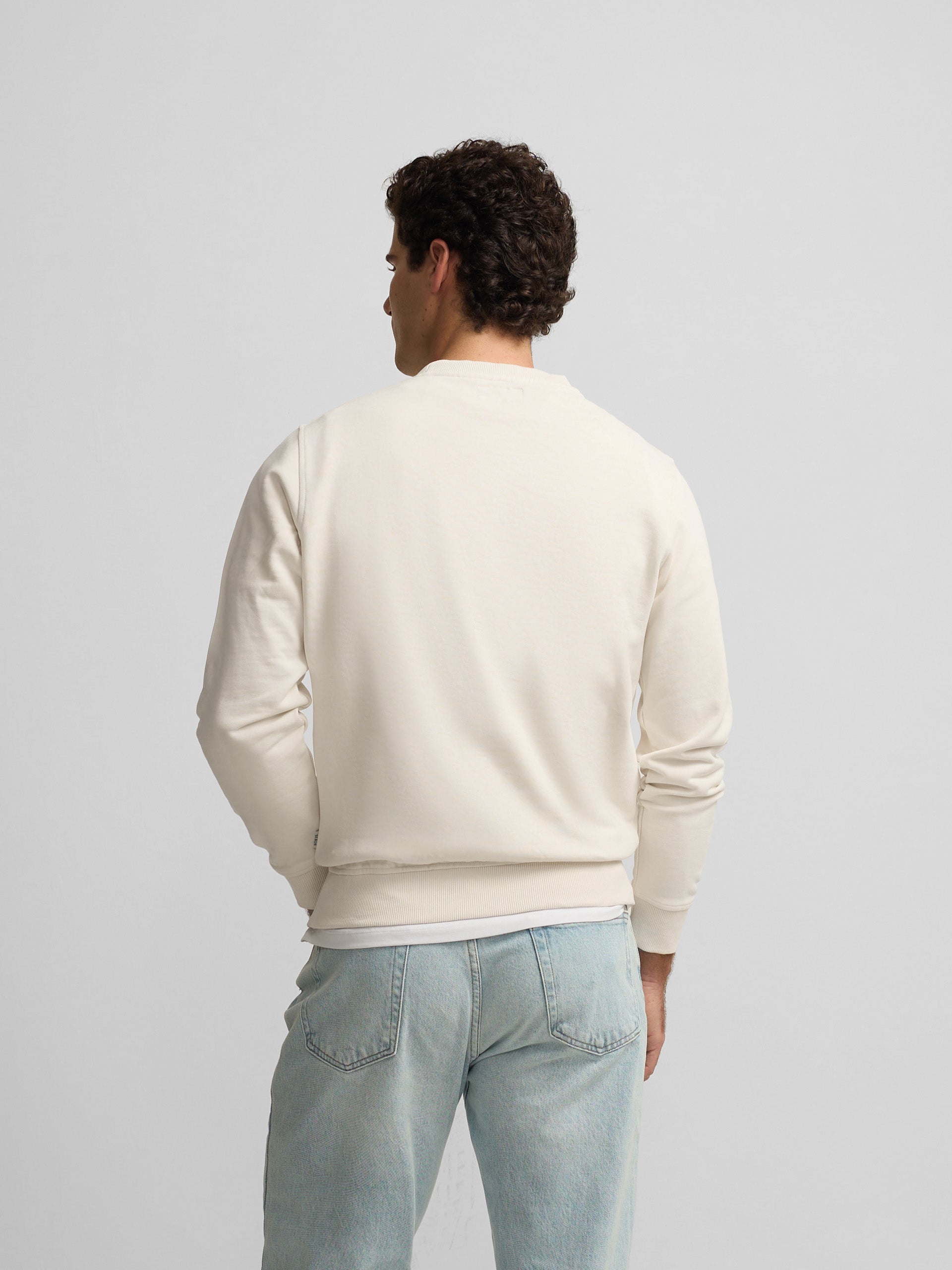 Sweat-shirt plaisir crème
