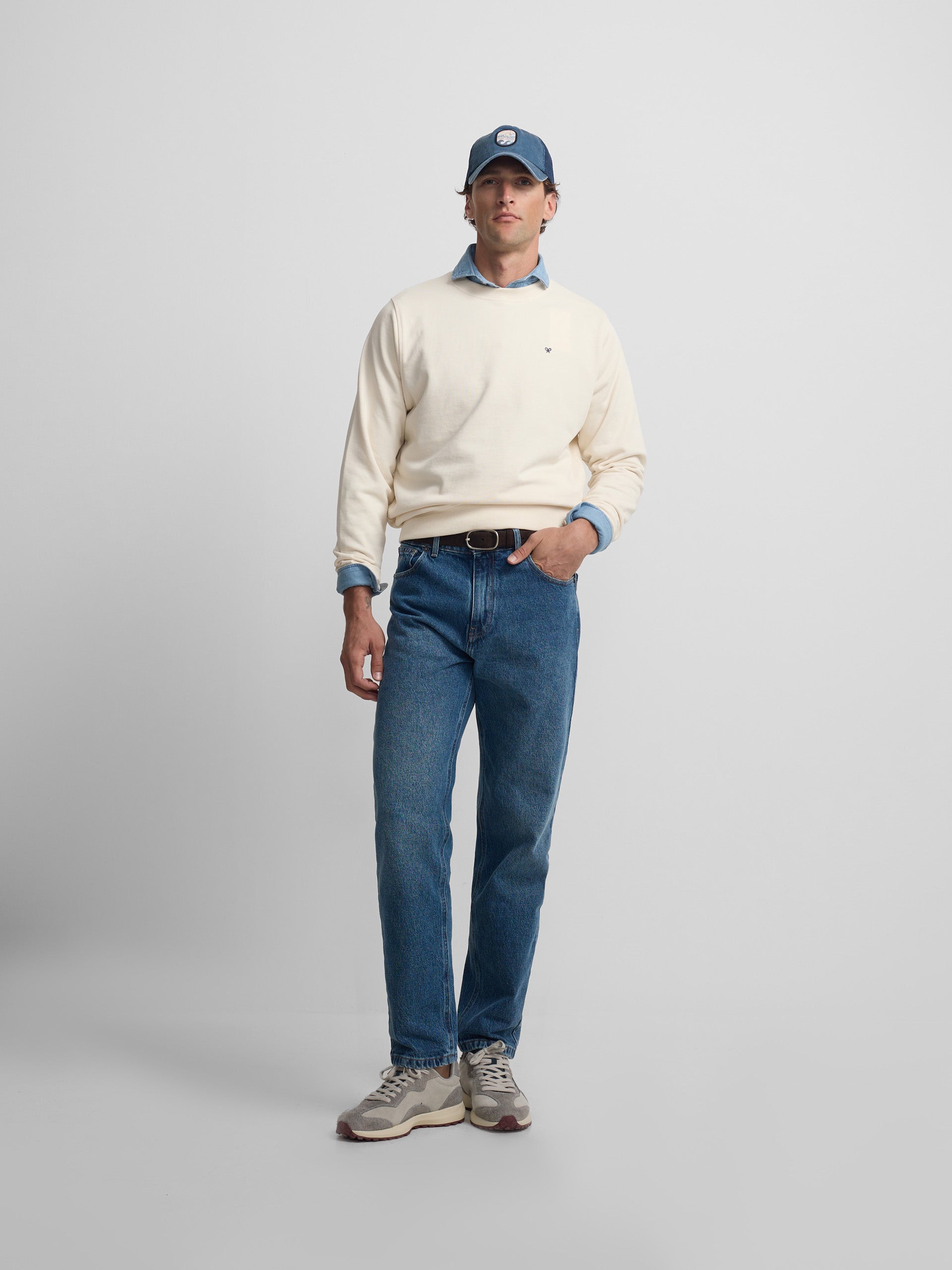 Saint Tropez Club Cream Sweatshirt