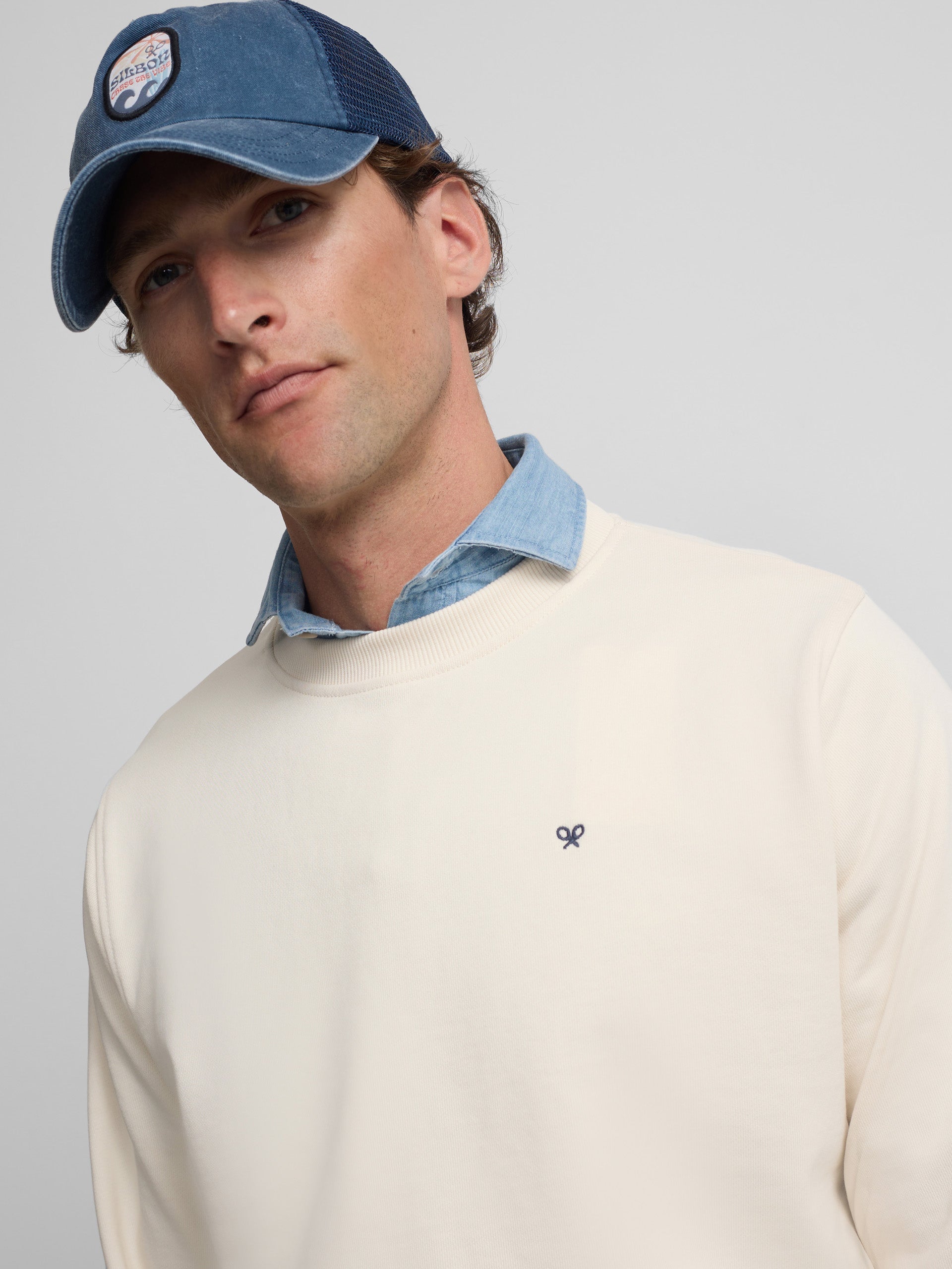Saint Tropez Club Cream Sweatshirt