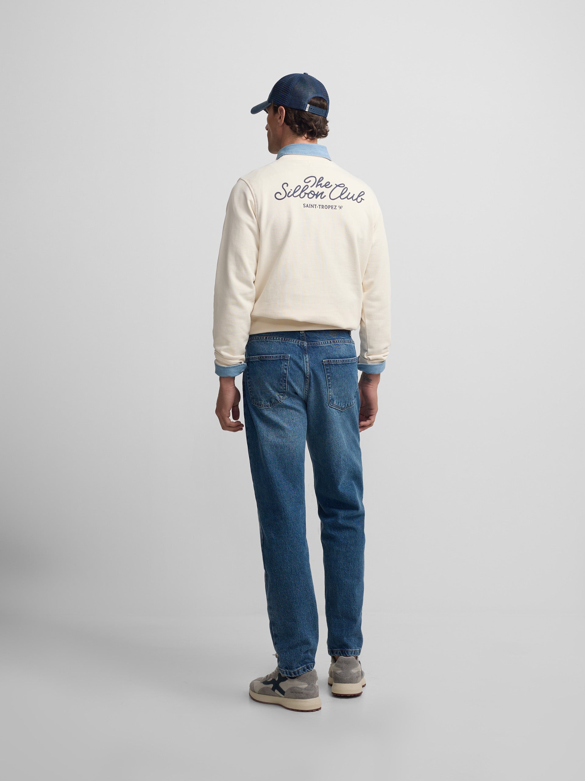 Saint Tropez Club Cream Sweatshirt