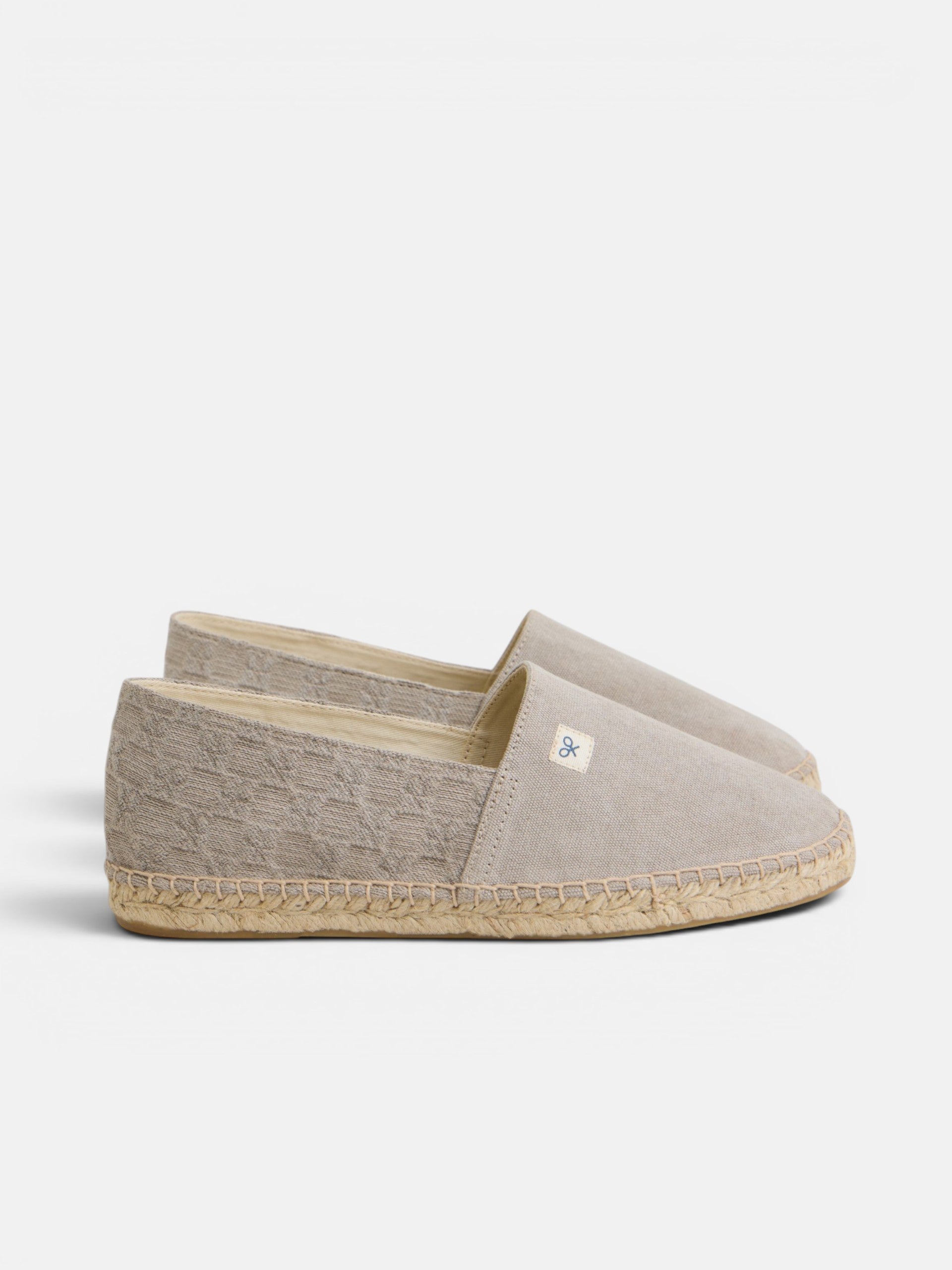 Espadrille minilogo marron clair
