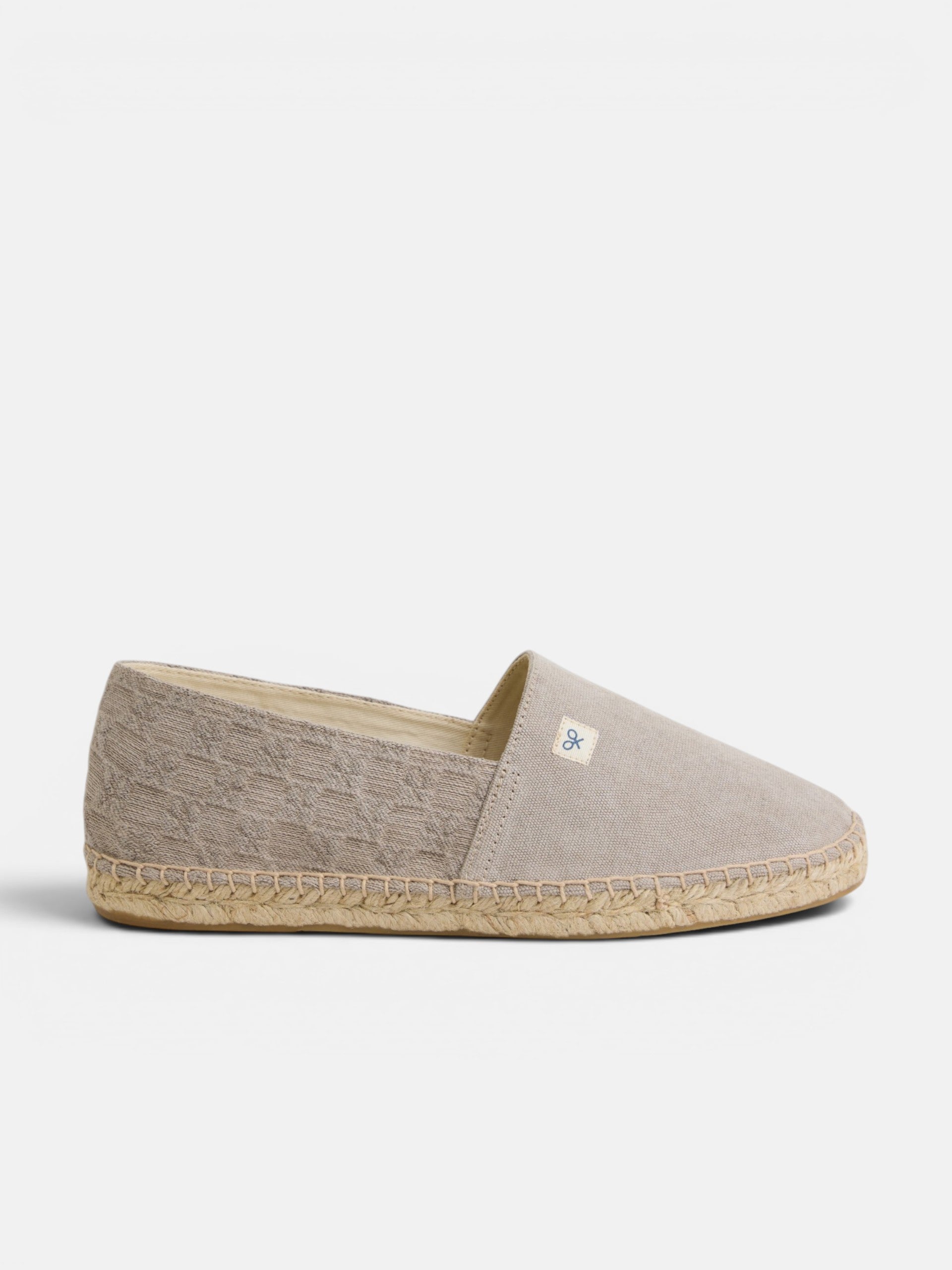 Espadrille minilogo marron clair
