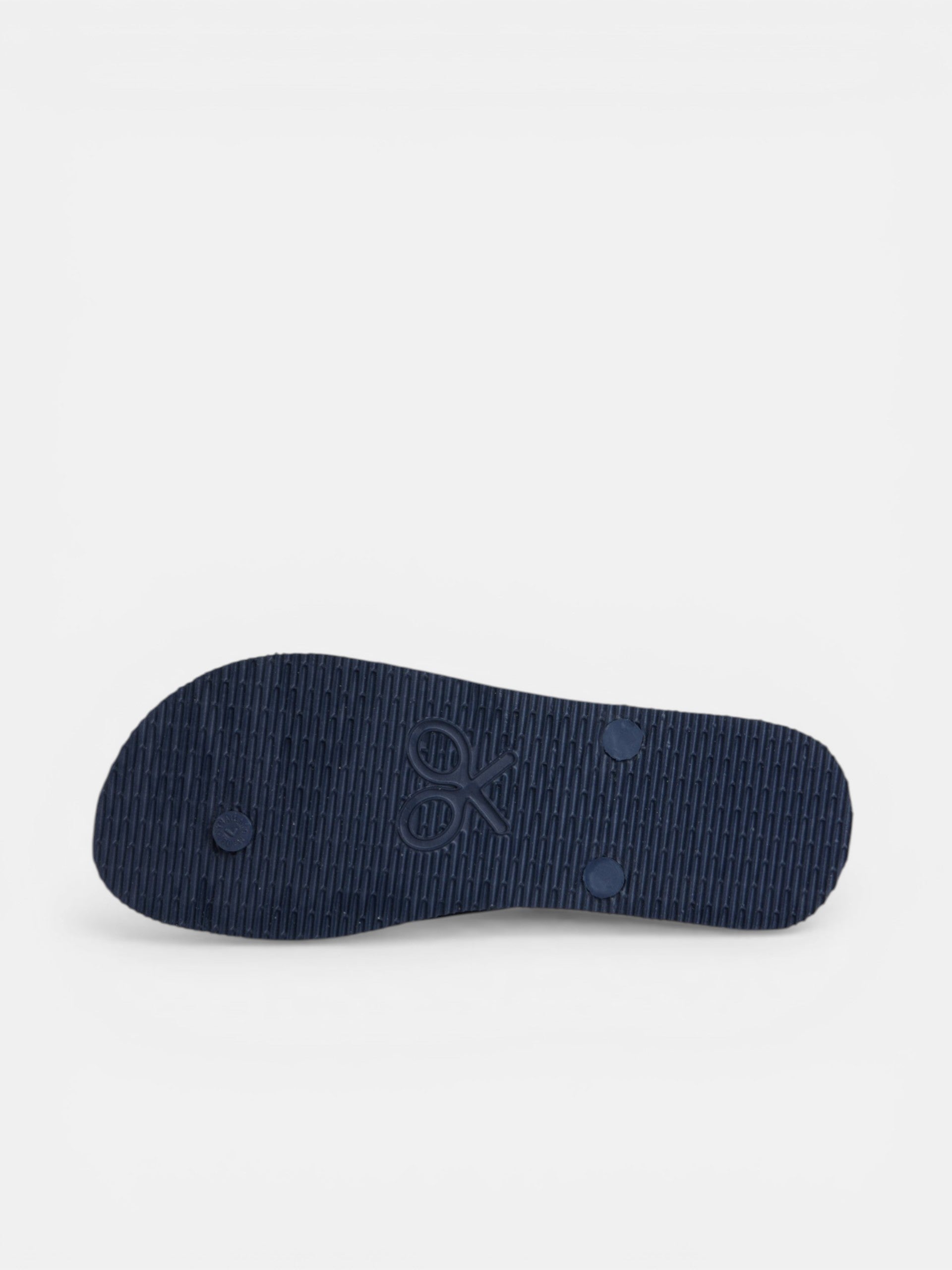 Two-tone yellow paddle flip-flops