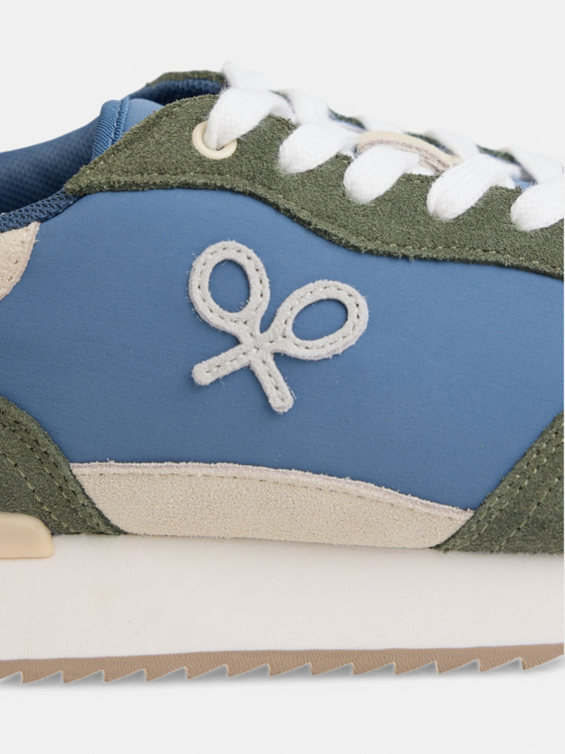 Zapatilla running raqueta verde