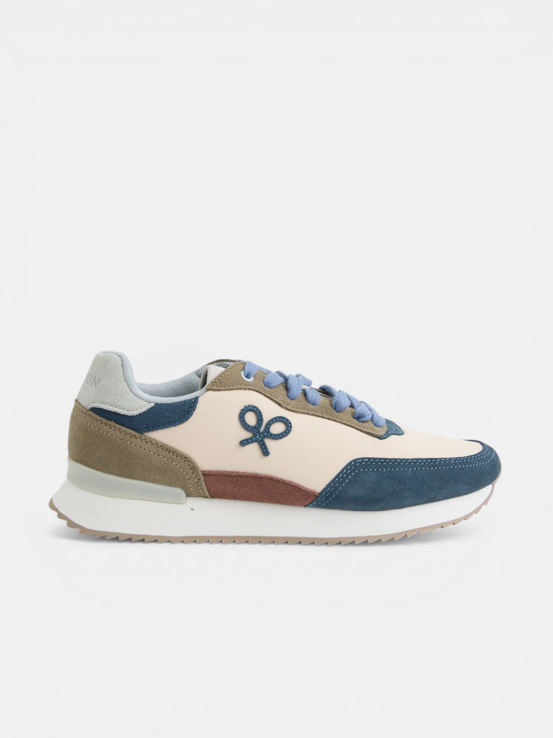 Zapatilla running raqueta beige