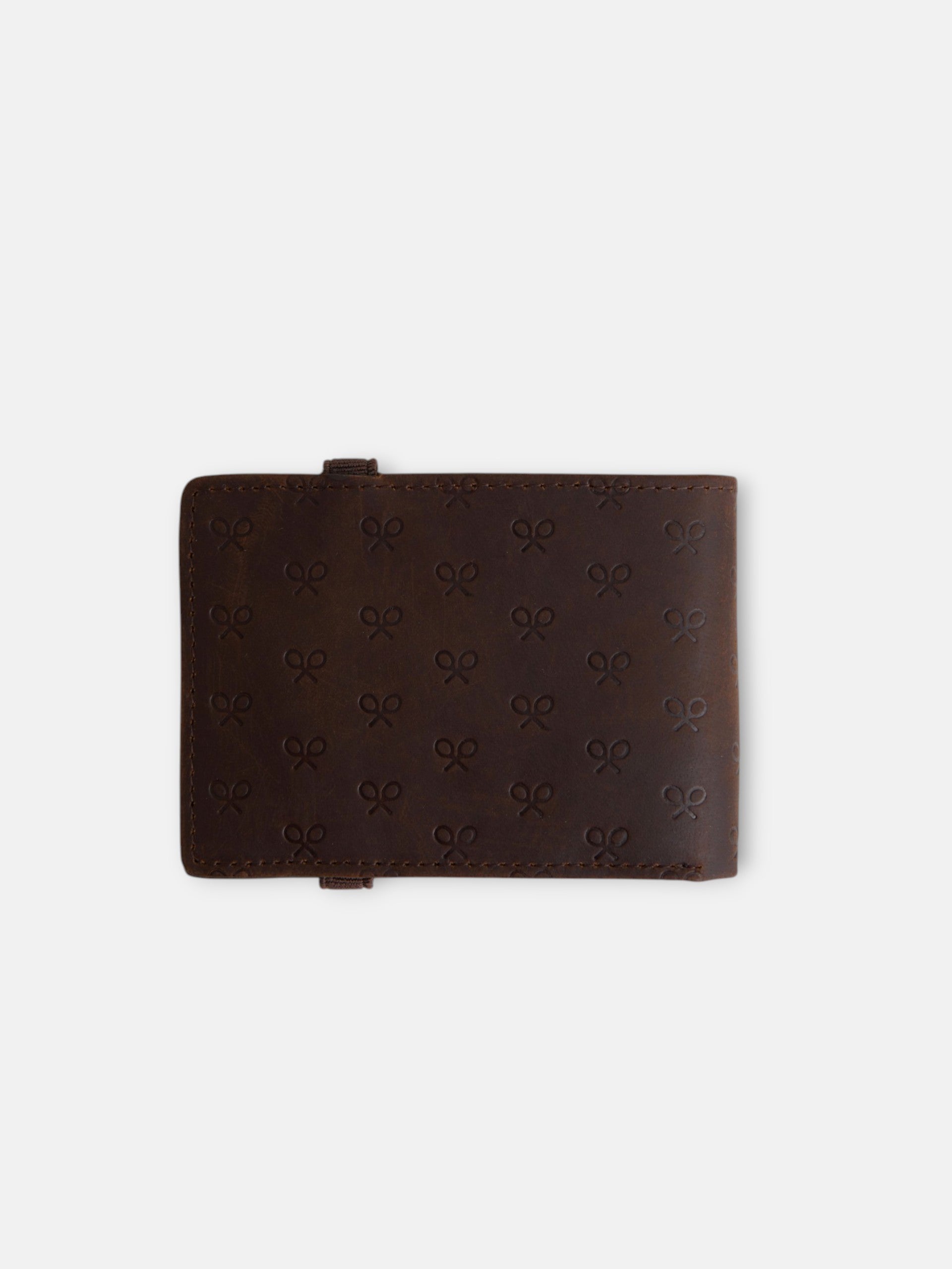 Cartera piel multiraquetas marron